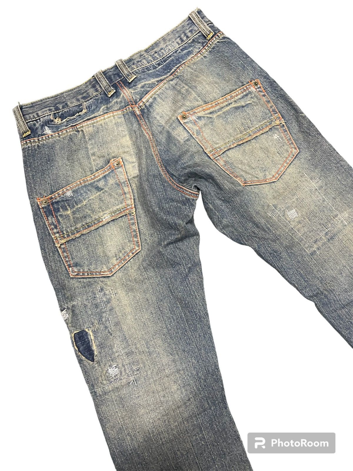 Japanese Brand Japanesse brand patchwork design Size US 33 - 4 Thumbnail