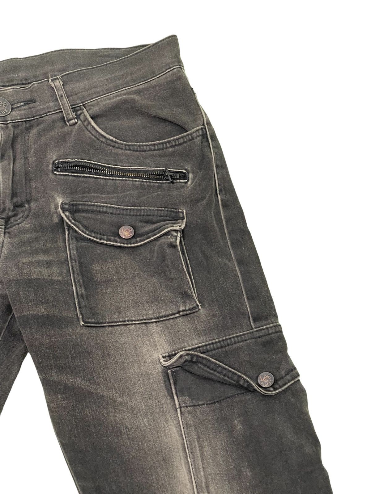 Japanese Brand Lee Riders Bush Pant Cargo Slim Stretch 3🟦7 Size US 32 / EU 48 - 9 Thumbnail