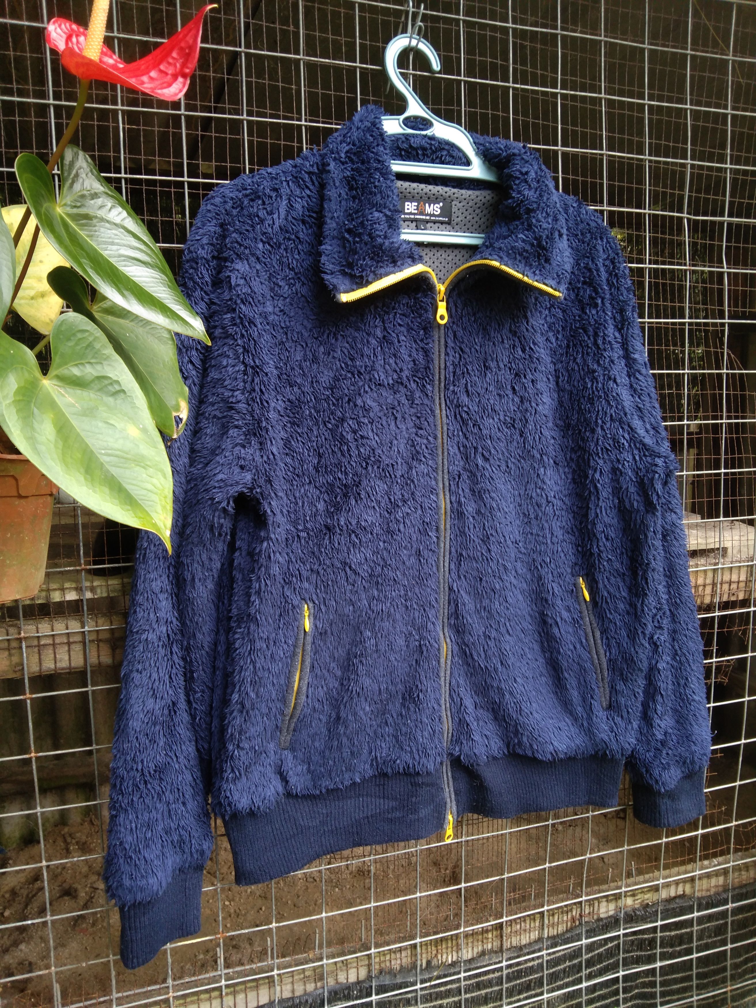 Japanese Brand BEAMS CO. JAPAN FAUX FUR JACKET Size US L / EU 52-54 / 3 - 4 Thumbnail