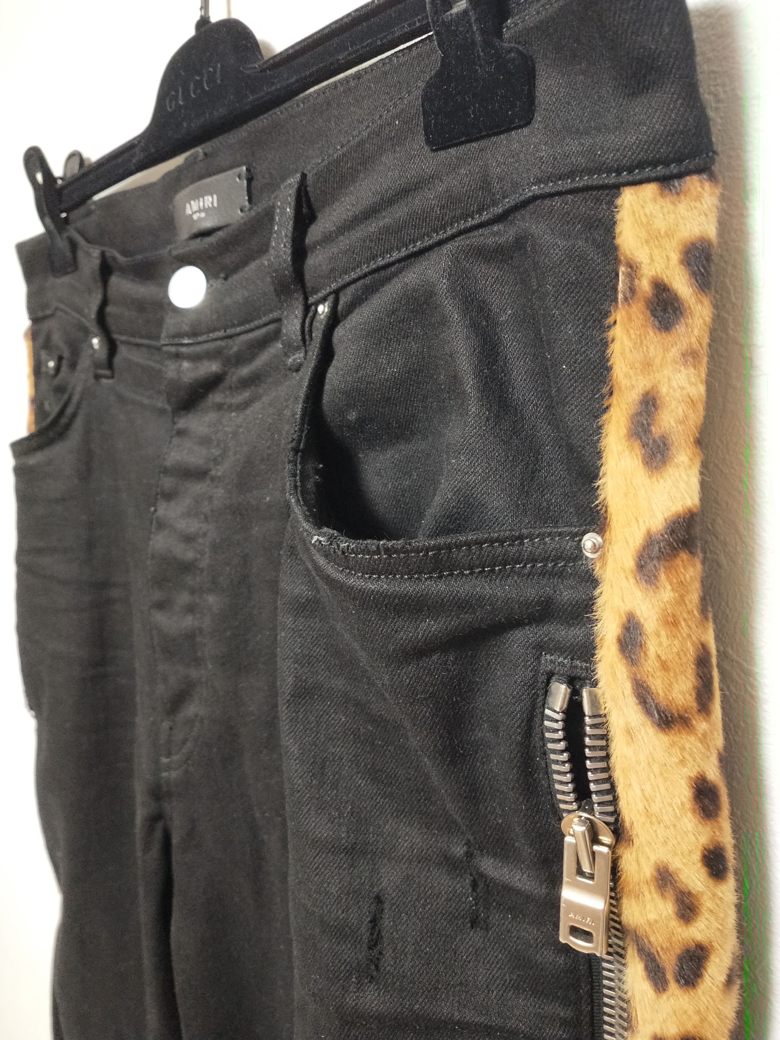 Amiri Half Track Leopard Jeans Size US 34 / EU 50 - 3 Thumbnail