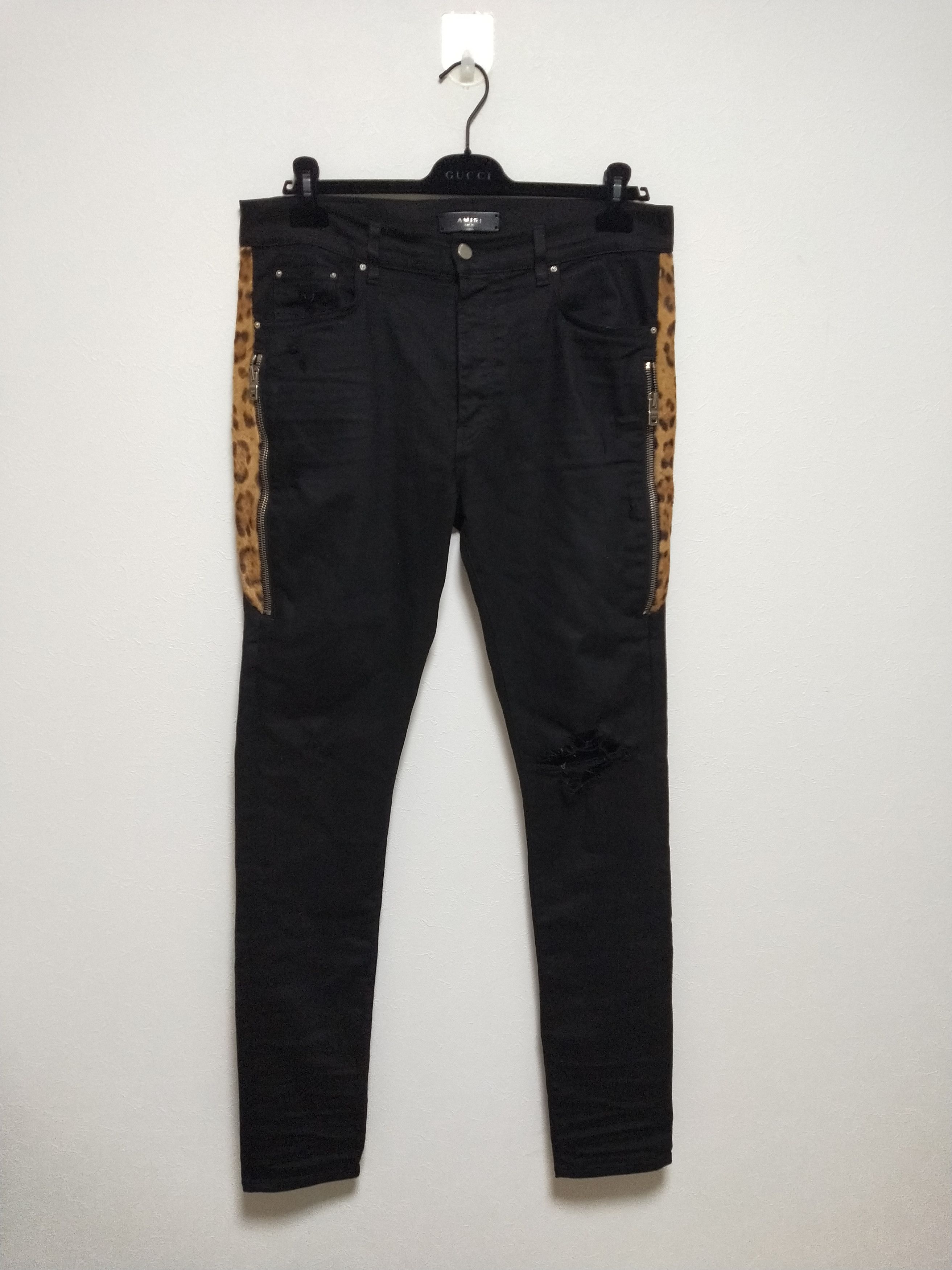 Amiri Half Track Leopard Jeans Size US 34 / EU 50 - 1 Thumbnail