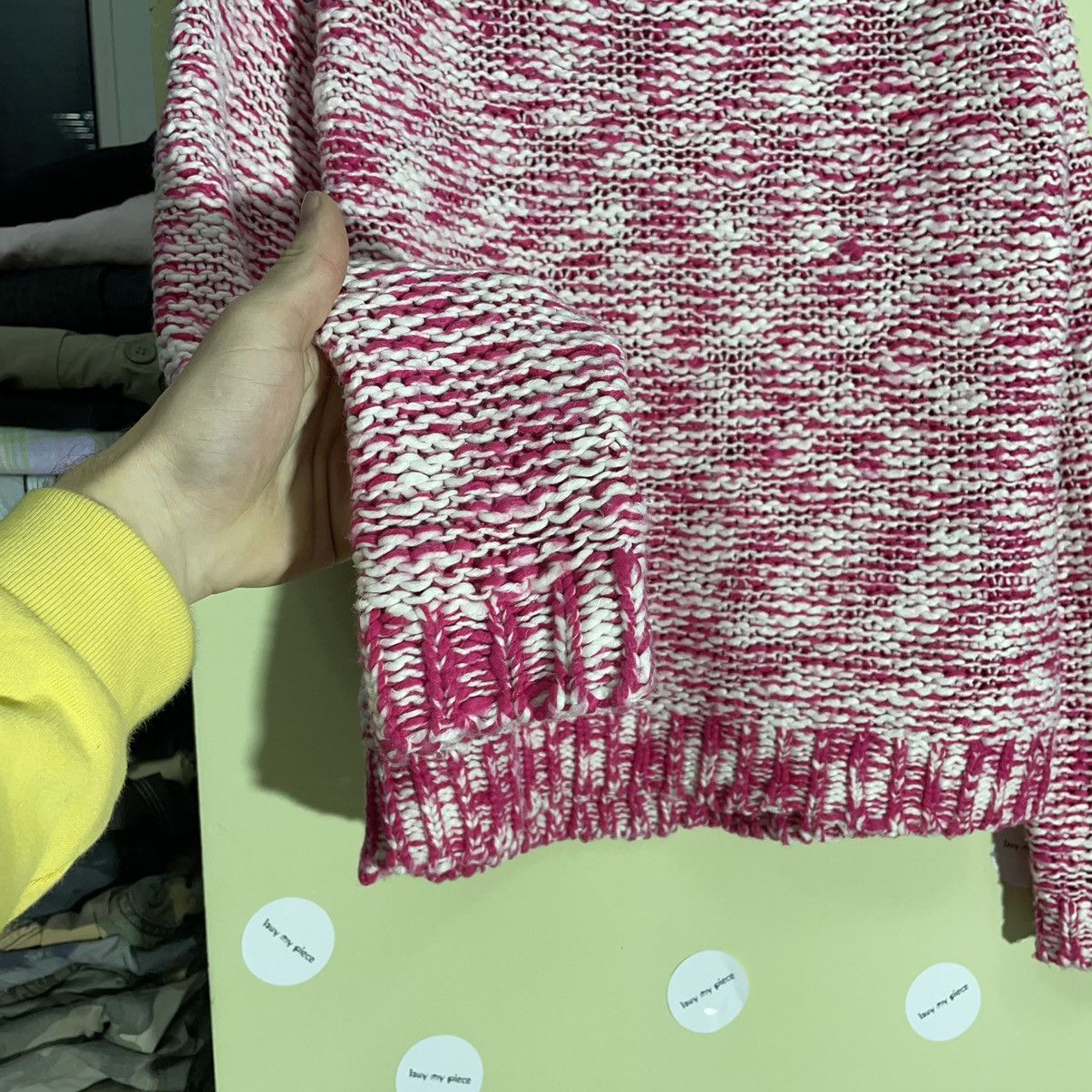 Vintage Y2K Pink Marl Knit Sweater Indie Alt Grunge Single Stitch M Size US M / EU 48-50 / 2 - 5 Thumbnail