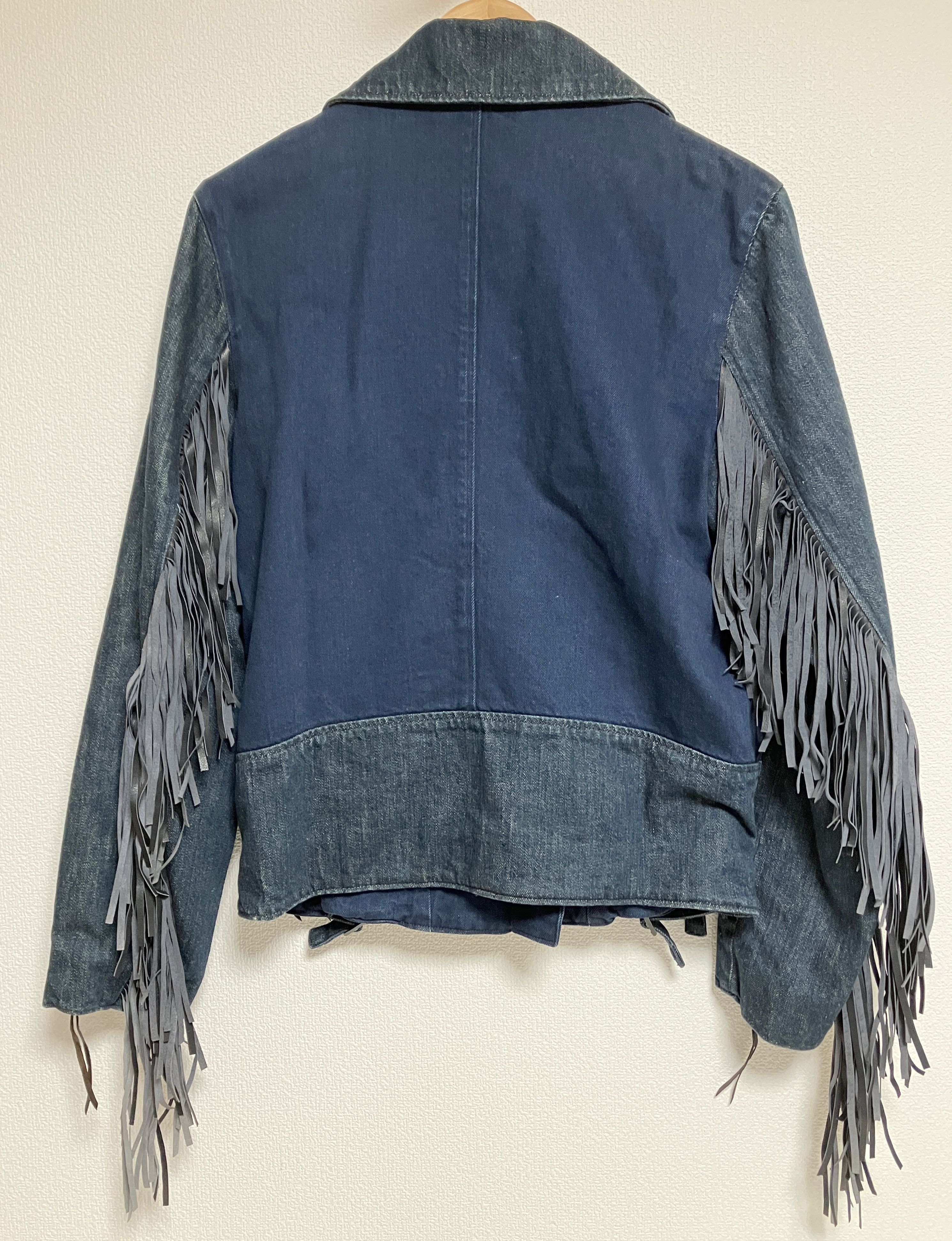 Kapital KAPITAL denim riders JKT jacket gem studs fringe brand new Size US L / EU 52-54 / 3 - 2 Thumbnail