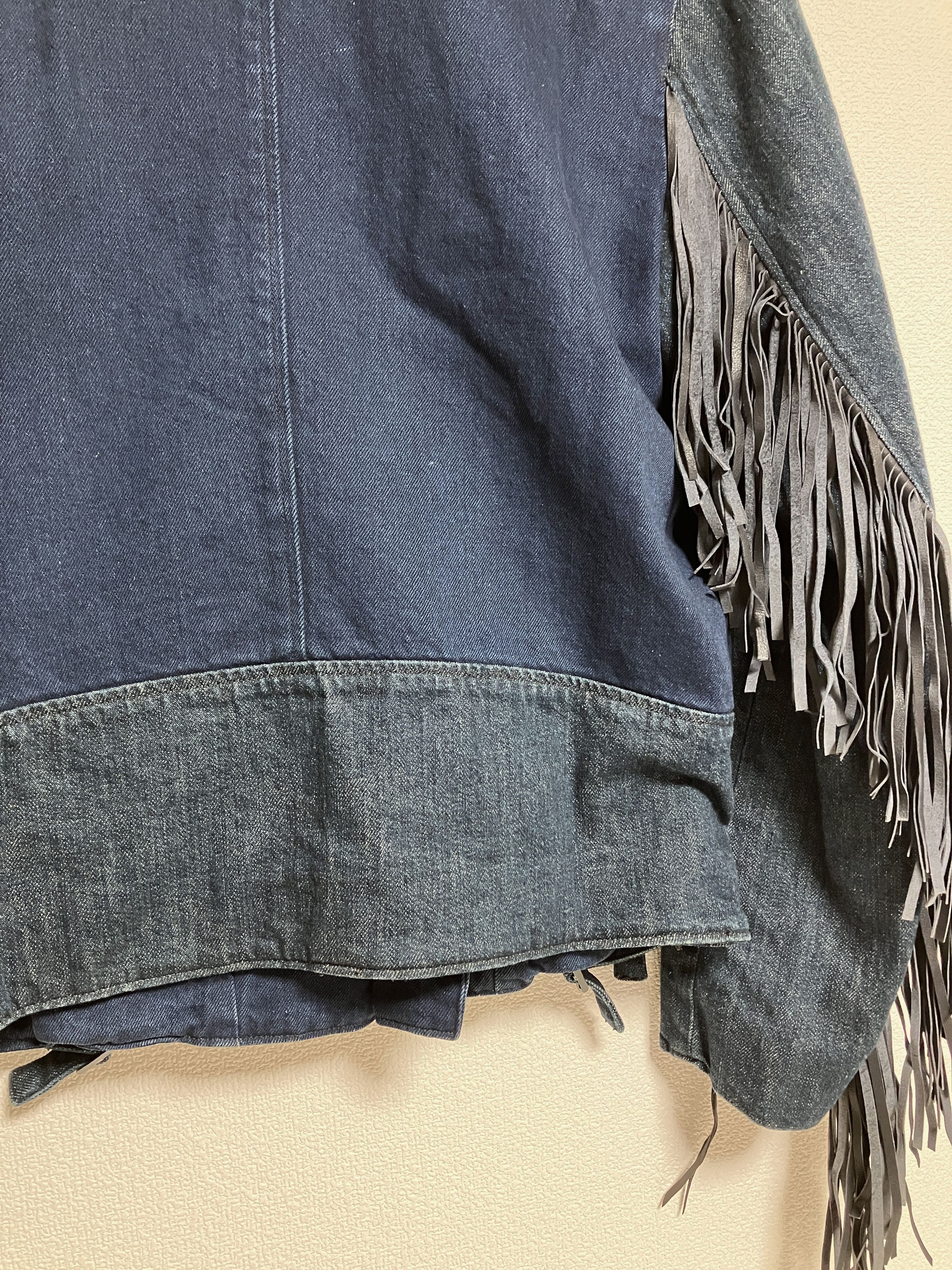 Kapital KAPITAL denim riders JKT jacket gem studs fringe brand new Size US L / EU 52-54 / 3 - 4 Thumbnail