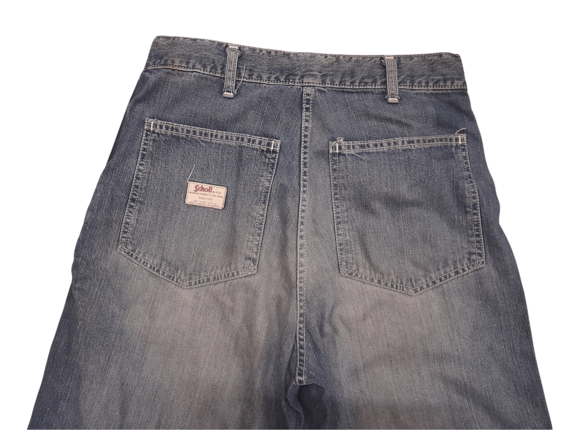 Schott SCHOTT Bross U.S Army Denim Baker Trousers (D479) w28 Size US 28 / EU 44 - 2 Thumbnail
