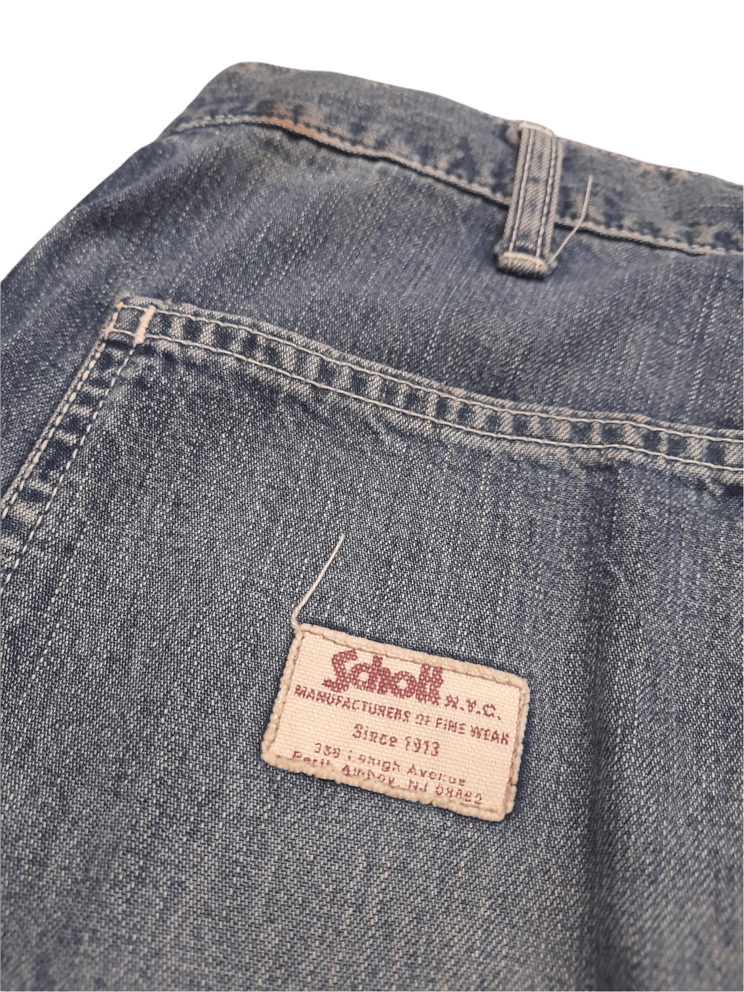 Schott SCHOTT Bross U.S Army Denim Baker Trousers (D479) w28 Size US 28 / EU 44 - 3 Thumbnail
