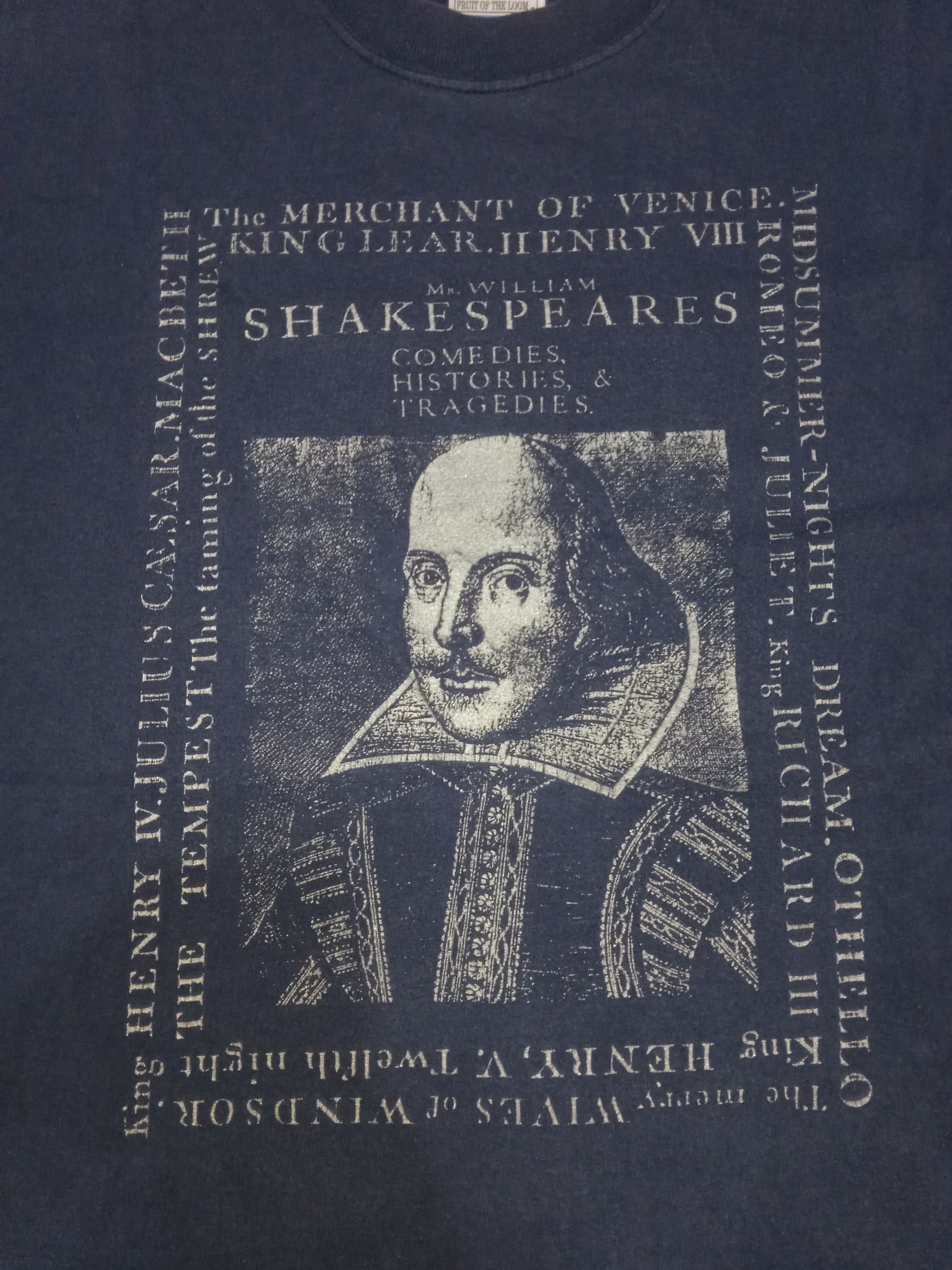 Other Vintage 90s 2000s William Shakespeare T-Shirt Size US XL / EU 56 / 4 - 3 Thumbnail