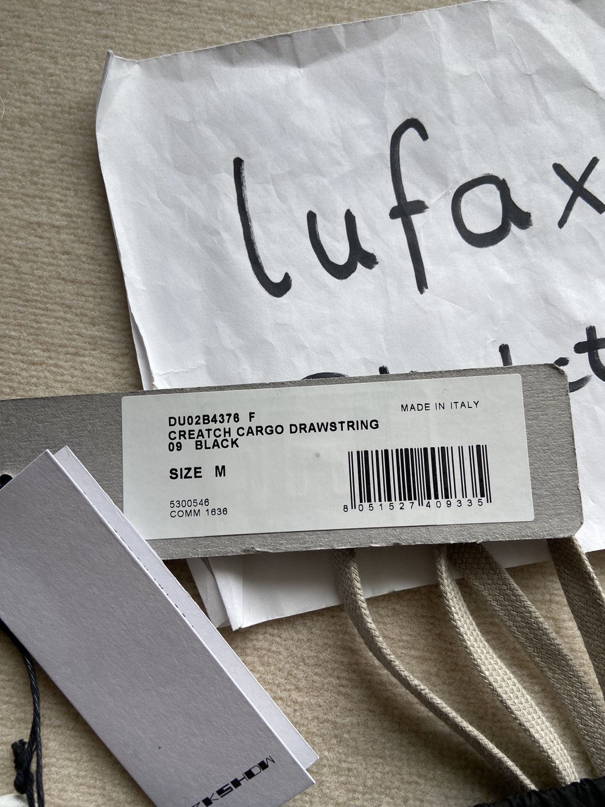 Rick Owens NEW | DRKSHDW FW22 STROBE FELPA CREATCH CARGO JOGGER COTTON Size US 32 / EU 48 - 8 Thumbnail