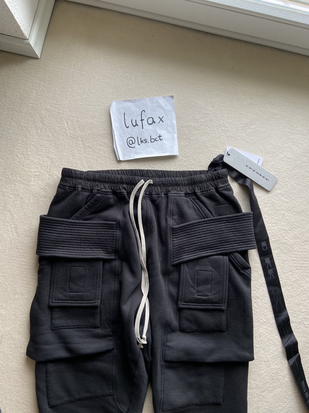 Rick Owens NEW | DRKSHDW FW22 STROBE FELPA CREATCH CARGO JOGGER COTTON Size US 32 / EU 48 - 2 Thumbnail