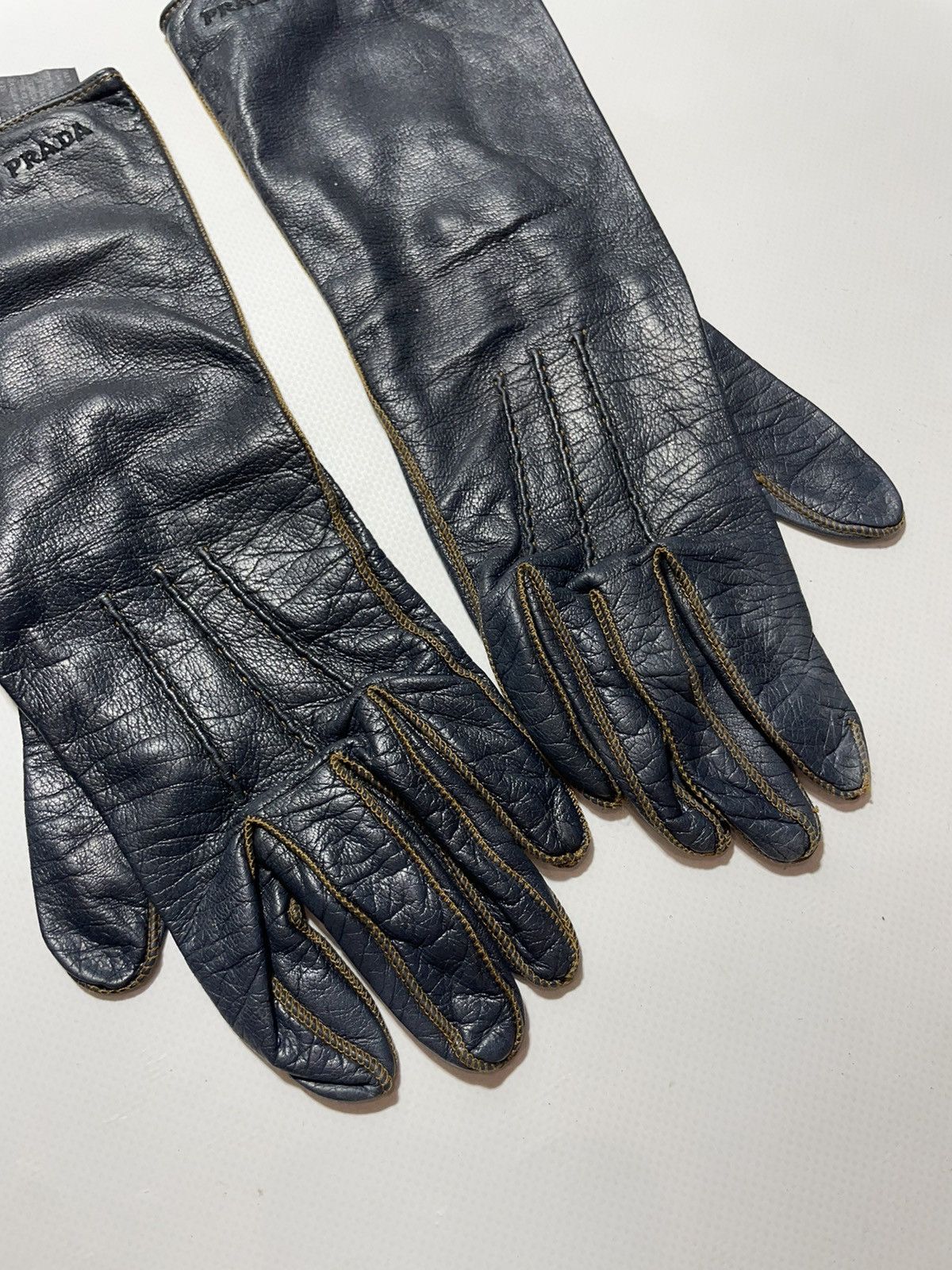 Prada Prada Women’s Leather Gloves Size ONE SIZE - 2 Thumbnail