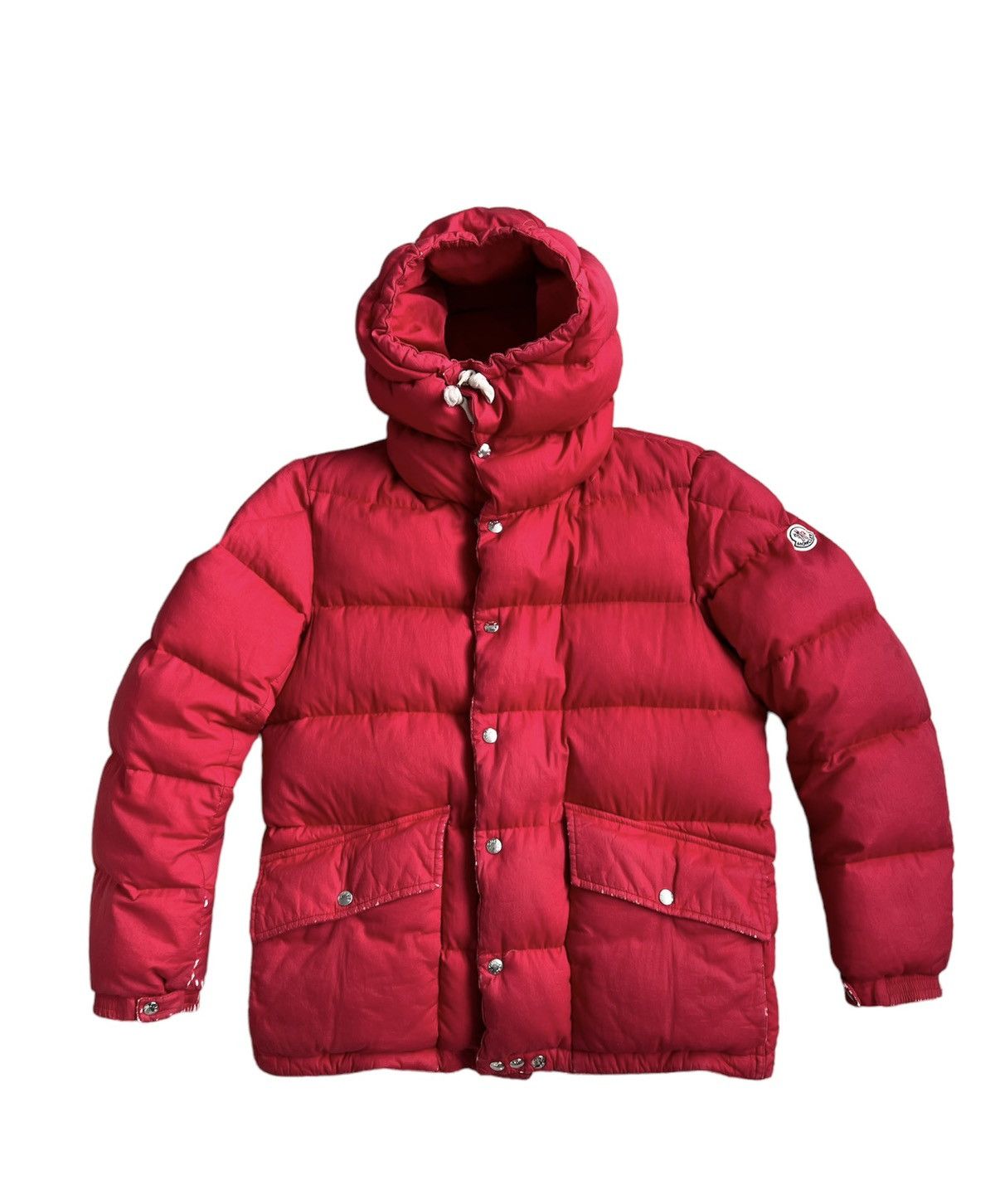 image of 1300$ Moncler Montclar Down Jacket/Moncler Puffer Jacket in Red, Men's (Size Medium)