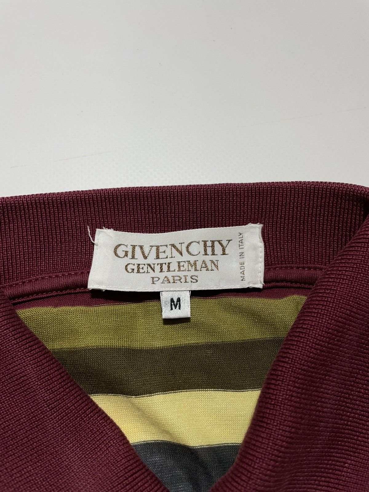 Givenchy Givenchy Gentleman Vintage Stripped Polo Shirt Size US M / EU 48-50 / 2 - 5 Thumbnail