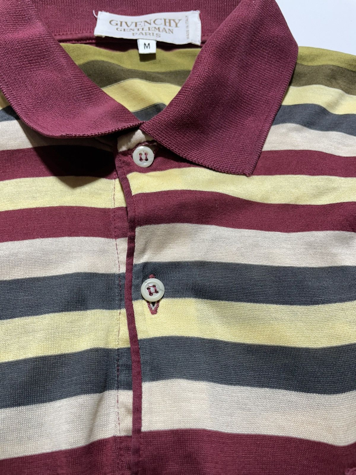 Givenchy Givenchy Gentleman Vintage Stripped Polo Shirt Size US M / EU 48-50 / 2 - 4 Thumbnail