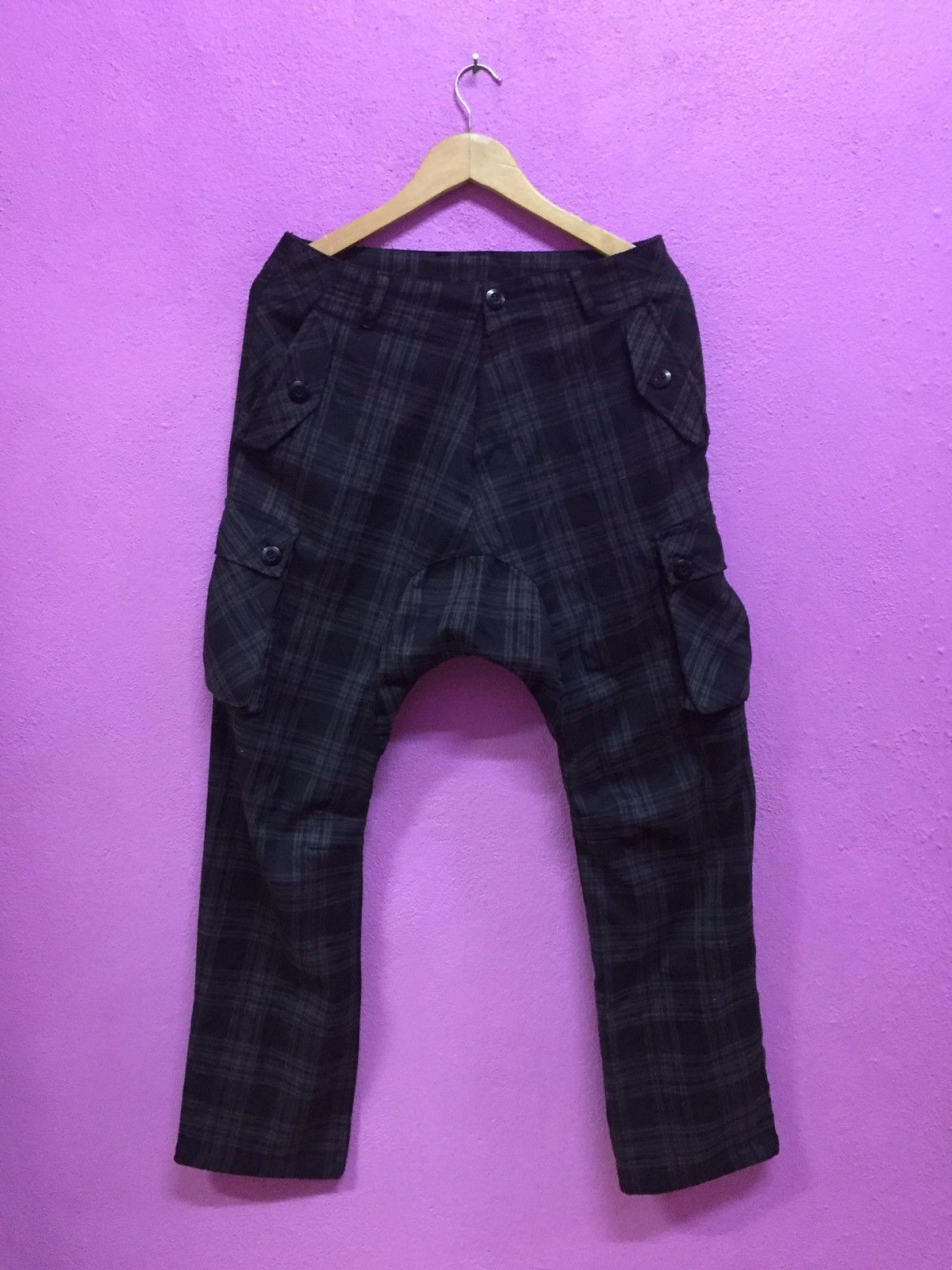 Japanese Brand Punk Striped Cargo Pants Size US 30 / EU 46 - 1 Thumbnail