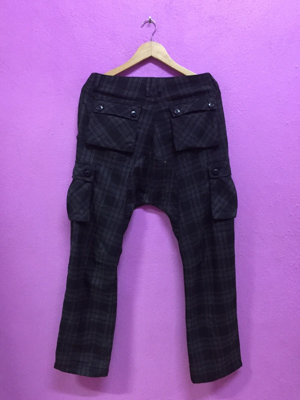 Japanese Brand Punk Striped Cargo Pants Size US 30 / EU 46 - 2 Thumbnail