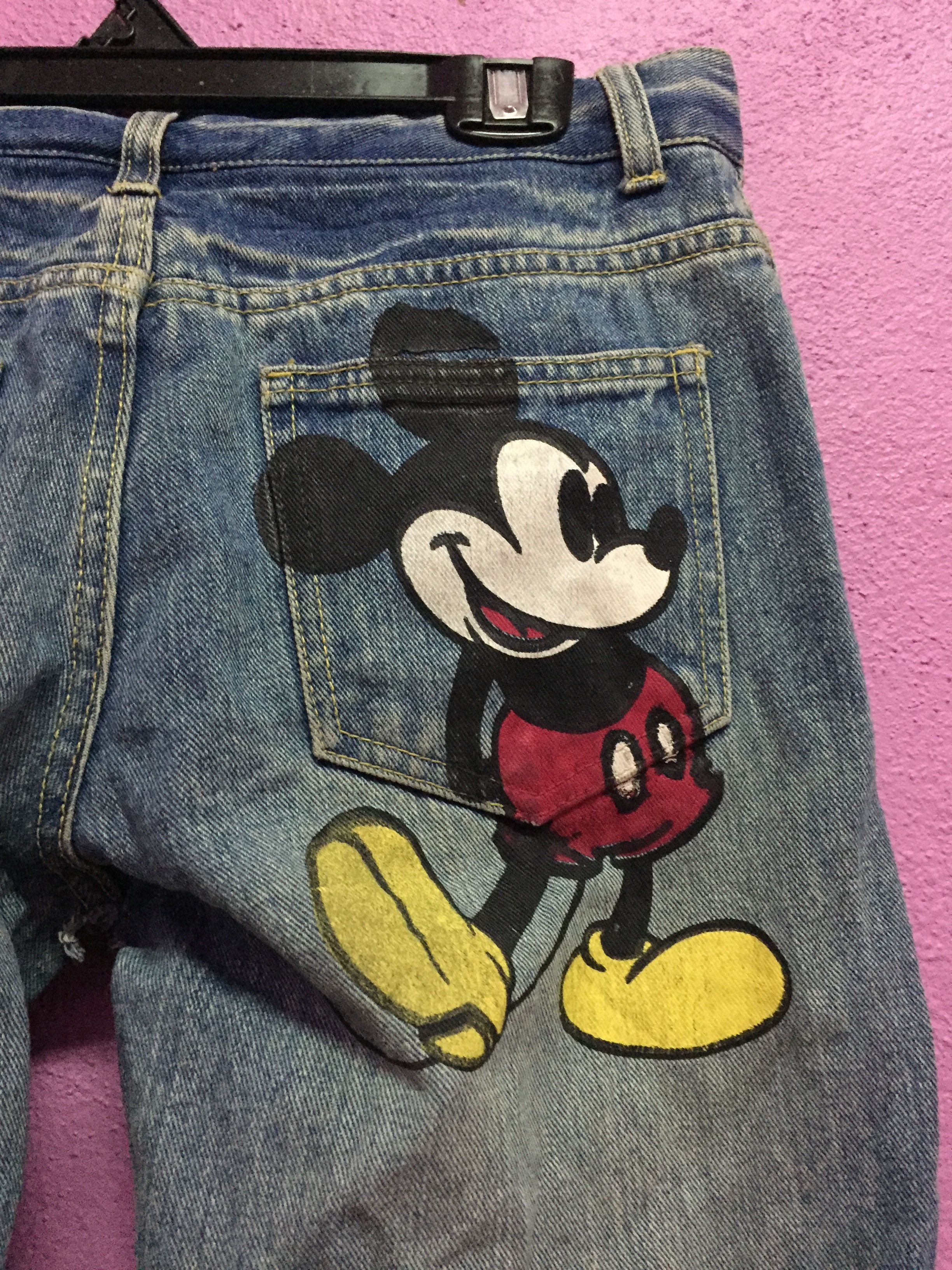 Disney Mickey Mouse Denim Jeans Size M Size US 29 - 4 Thumbnail