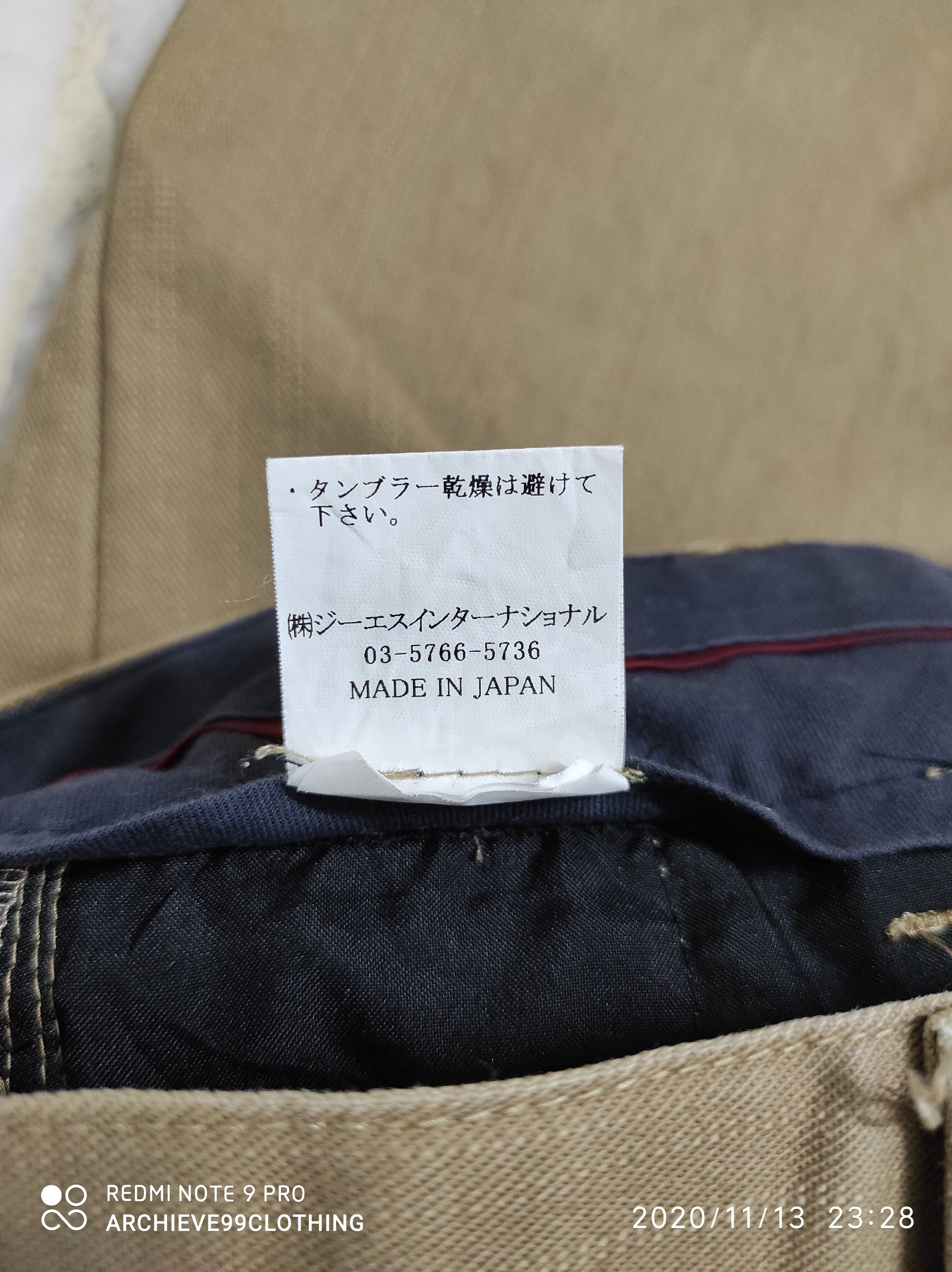 Japanese Brand Cote mer vintage fatigue skinny military trousers Size US 29 - 5 Thumbnail
