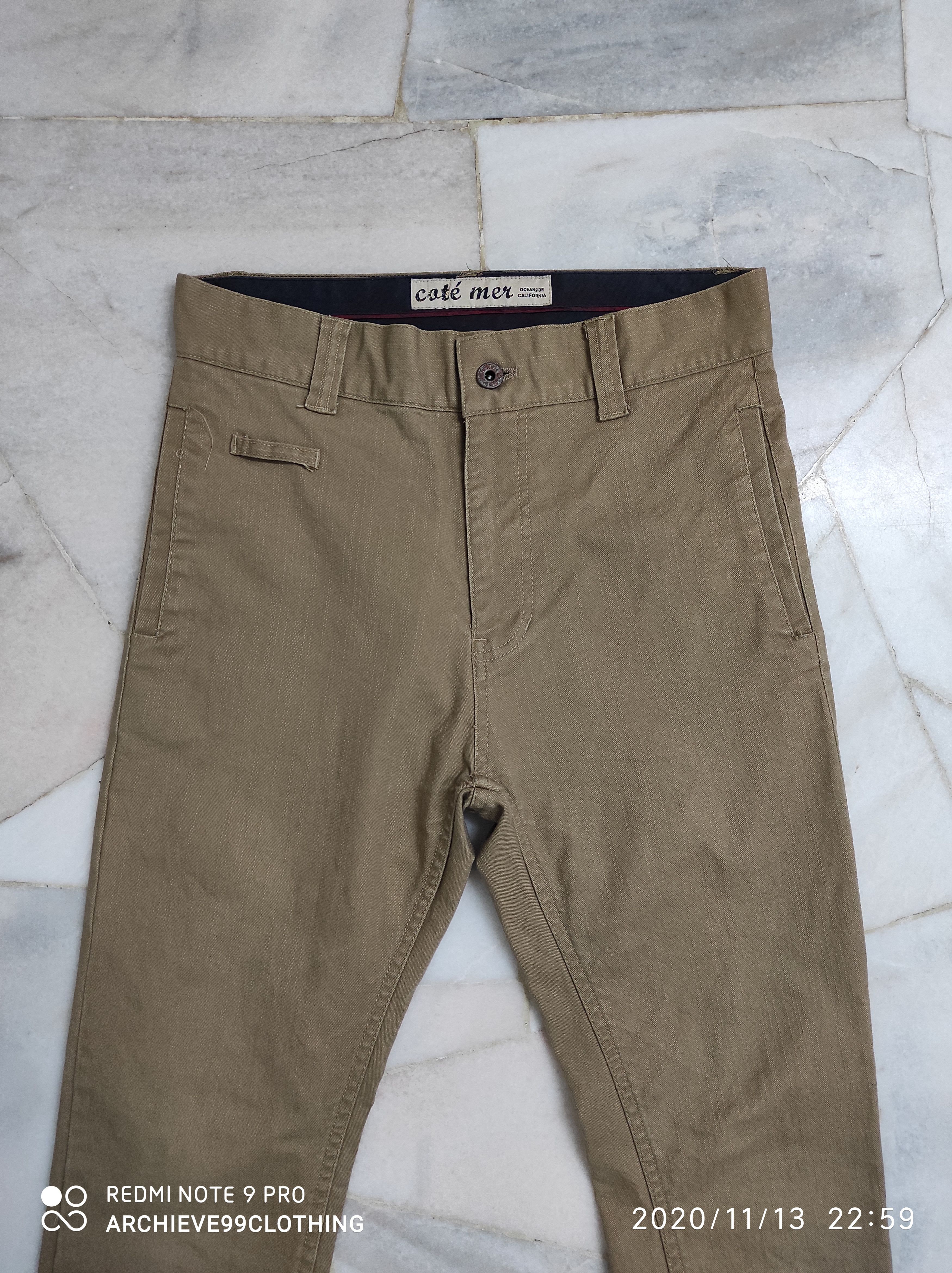 Japanese Brand Cote mer vintage fatigue skinny military trousers Size US 29 - 6 Thumbnail