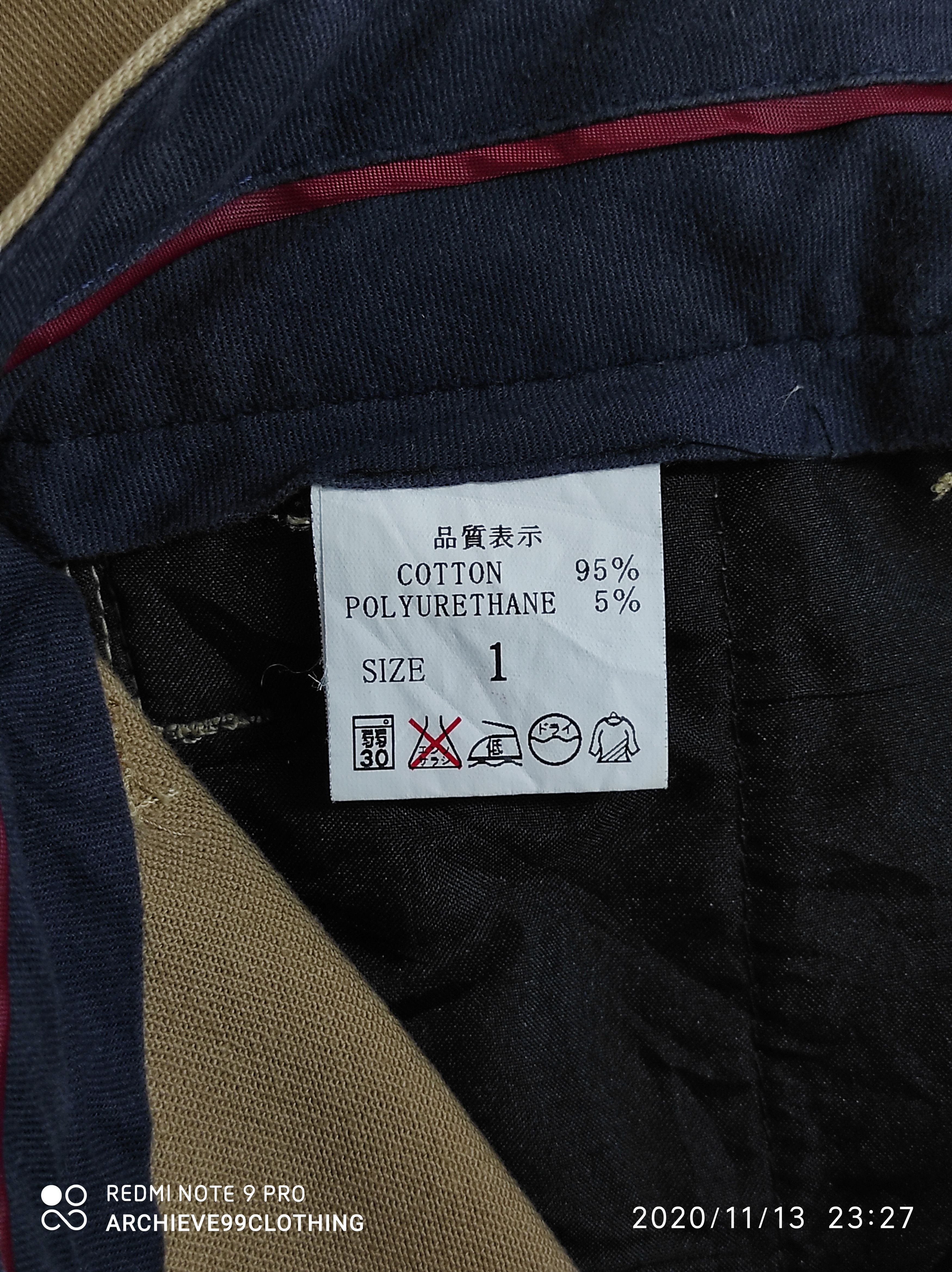 Japanese Brand Cote mer vintage fatigue skinny military trousers Size US 29 - 4 Thumbnail