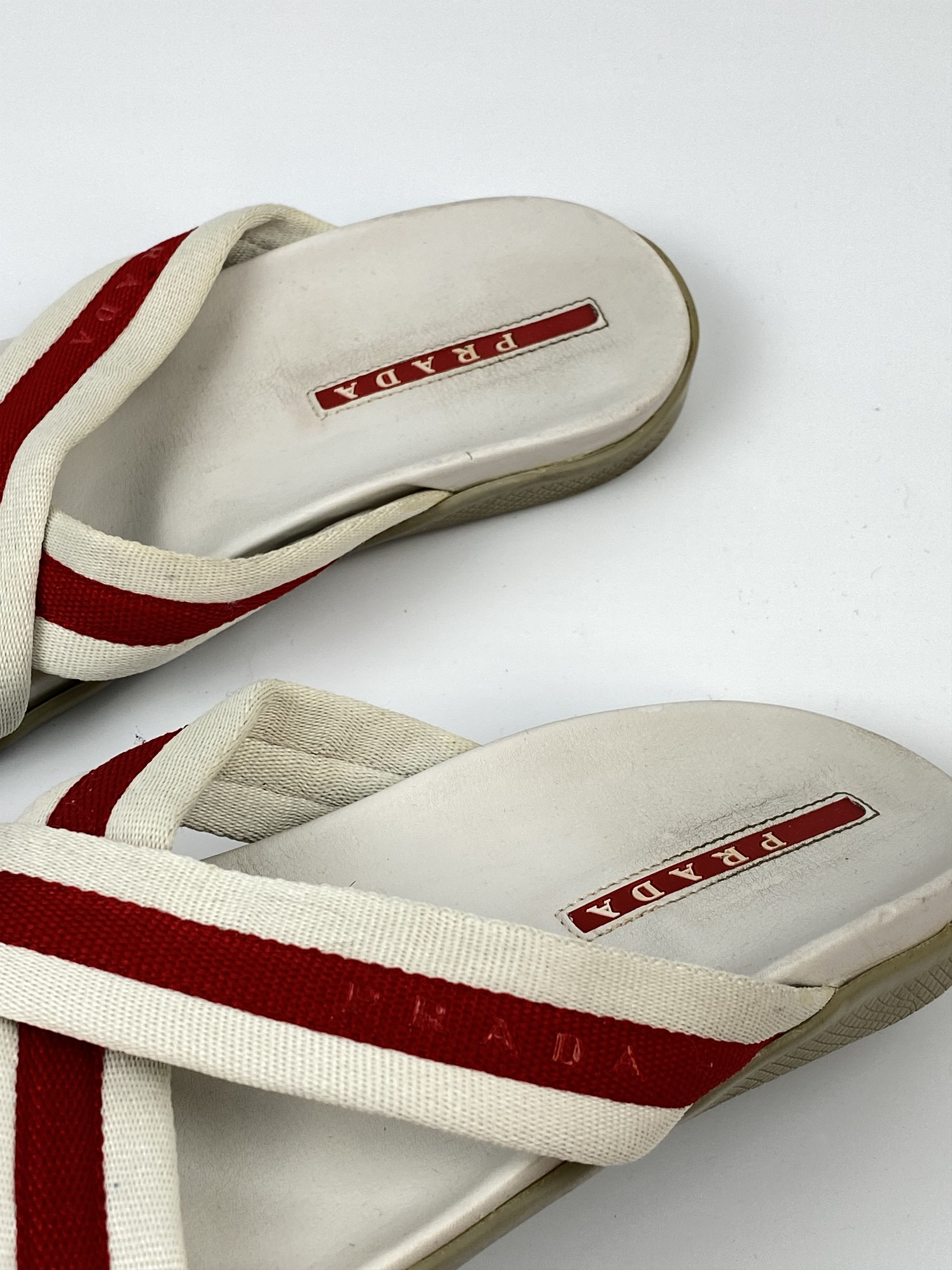 Prada Vintage PRADA Cross Strap Sandals Size IT 8 Size US 9 / EU 42 - 5 Thumbnail