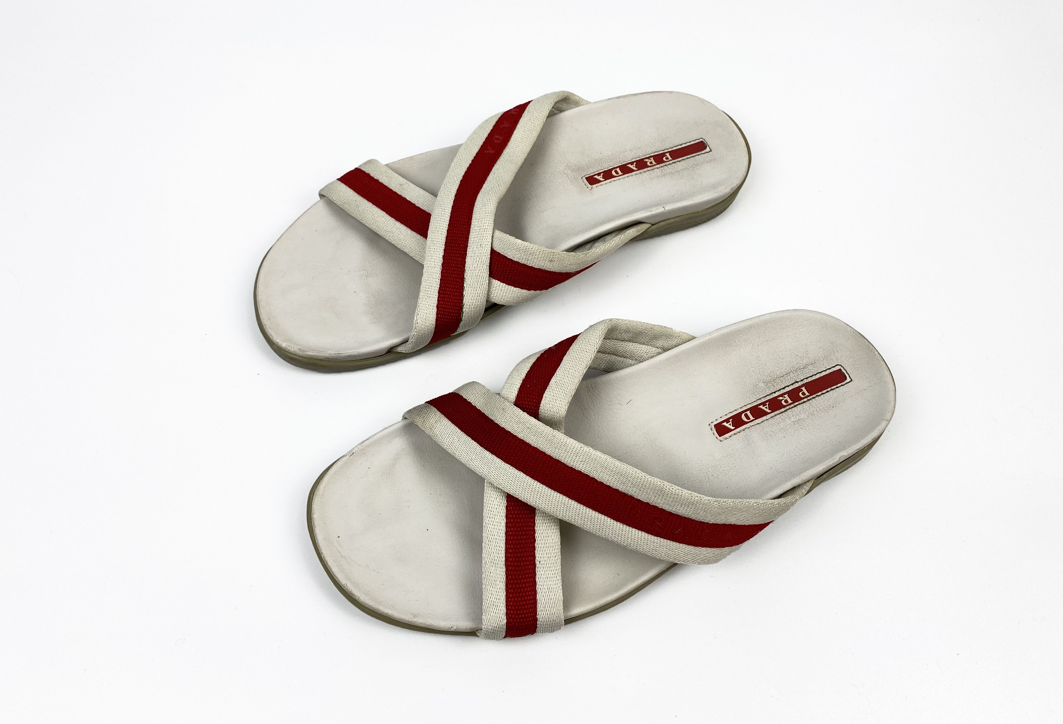 Prada Vintage PRADA Cross Strap Sandals Size IT 8 Size US 9 / EU 42 - 2 Thumbnail