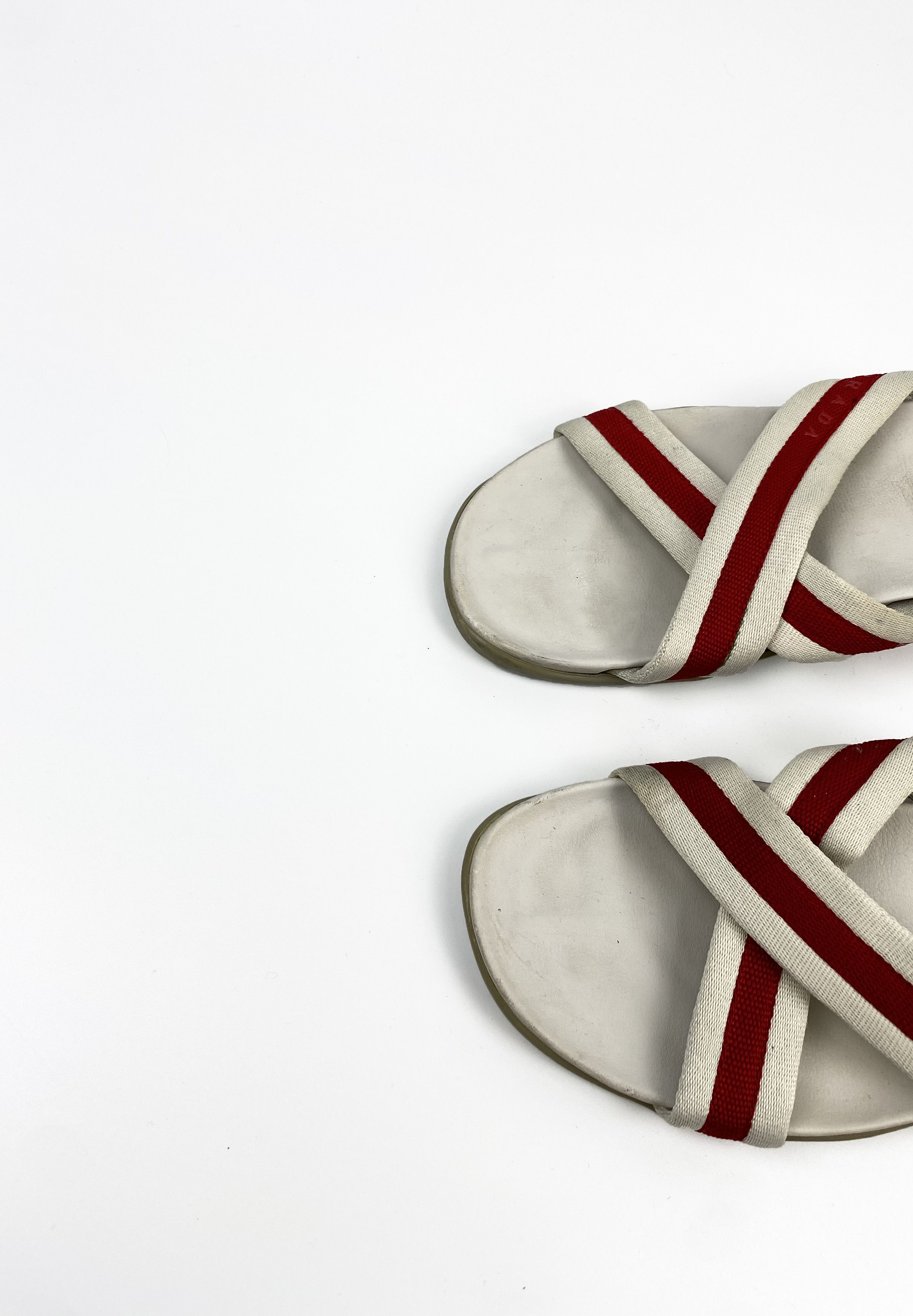 Prada Vintage PRADA Cross Strap Sandals Size IT 8 Size US 9 / EU 42 - 3 Thumbnail