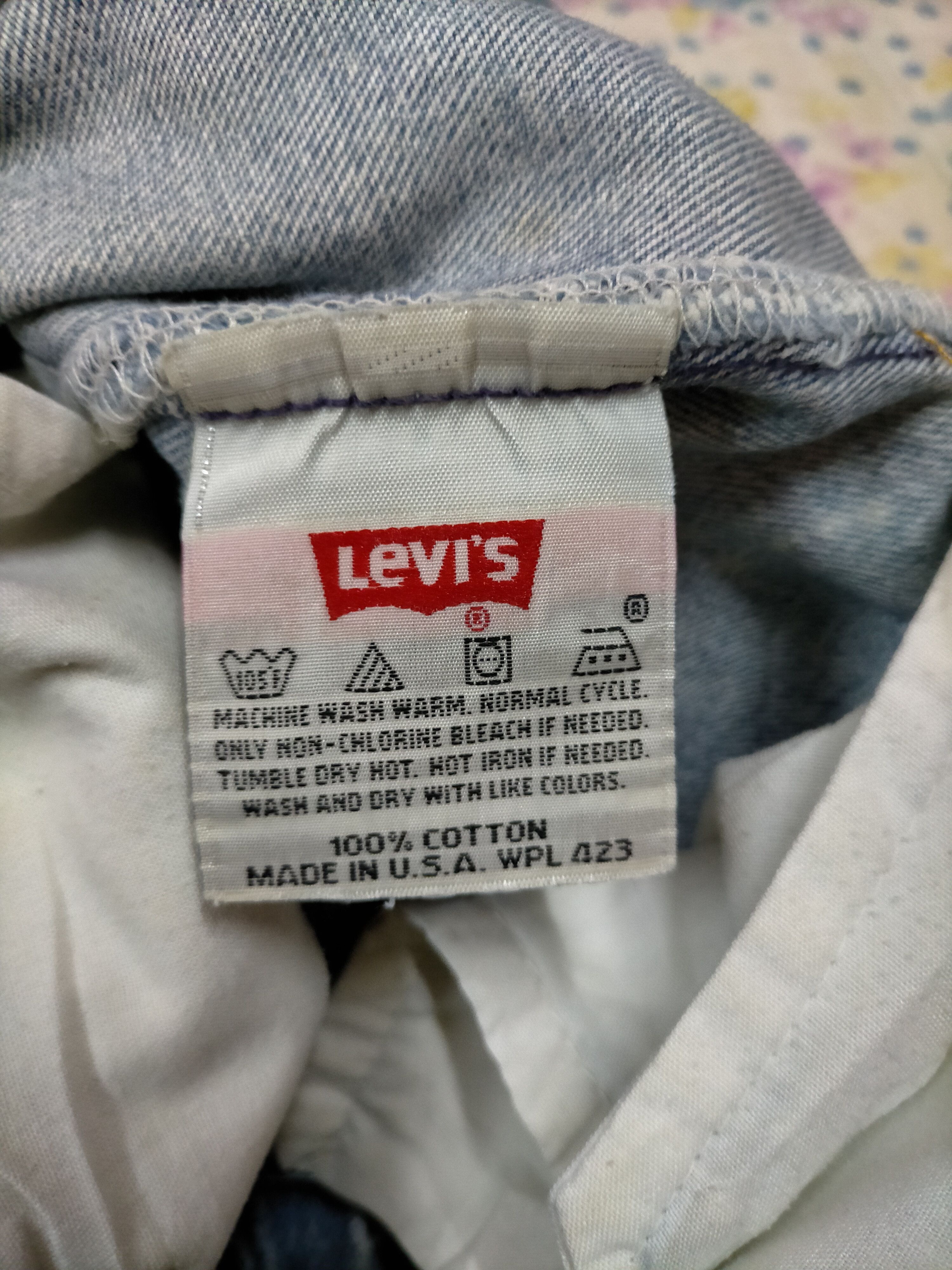 Levi's Vintage Levis Distressed painted Denim Size US 34 / EU 50 - 11 Thumbnail