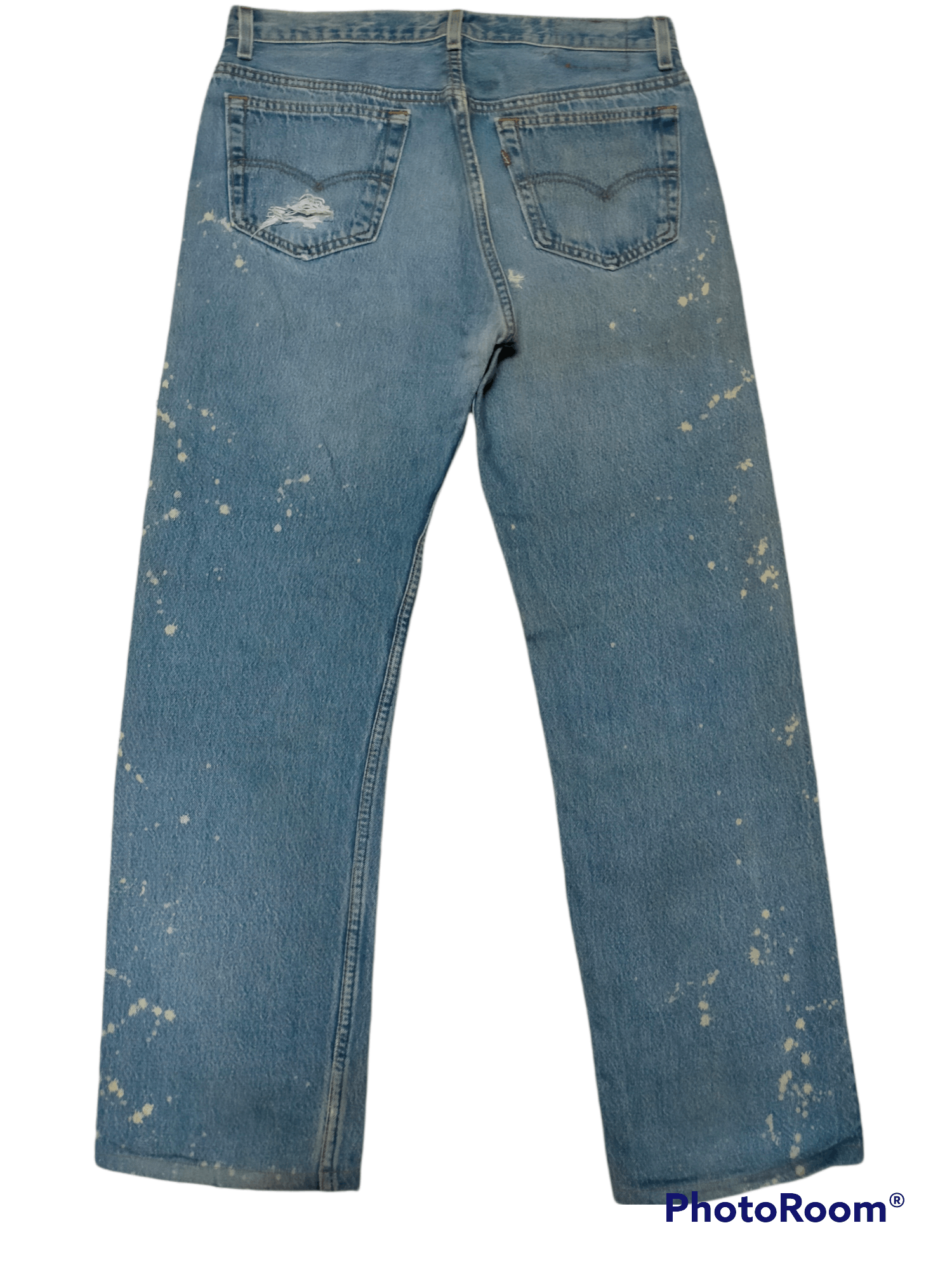 Levi's Vintage Levis Distressed painted Denim Size US 34 / EU 50 - 4 Thumbnail