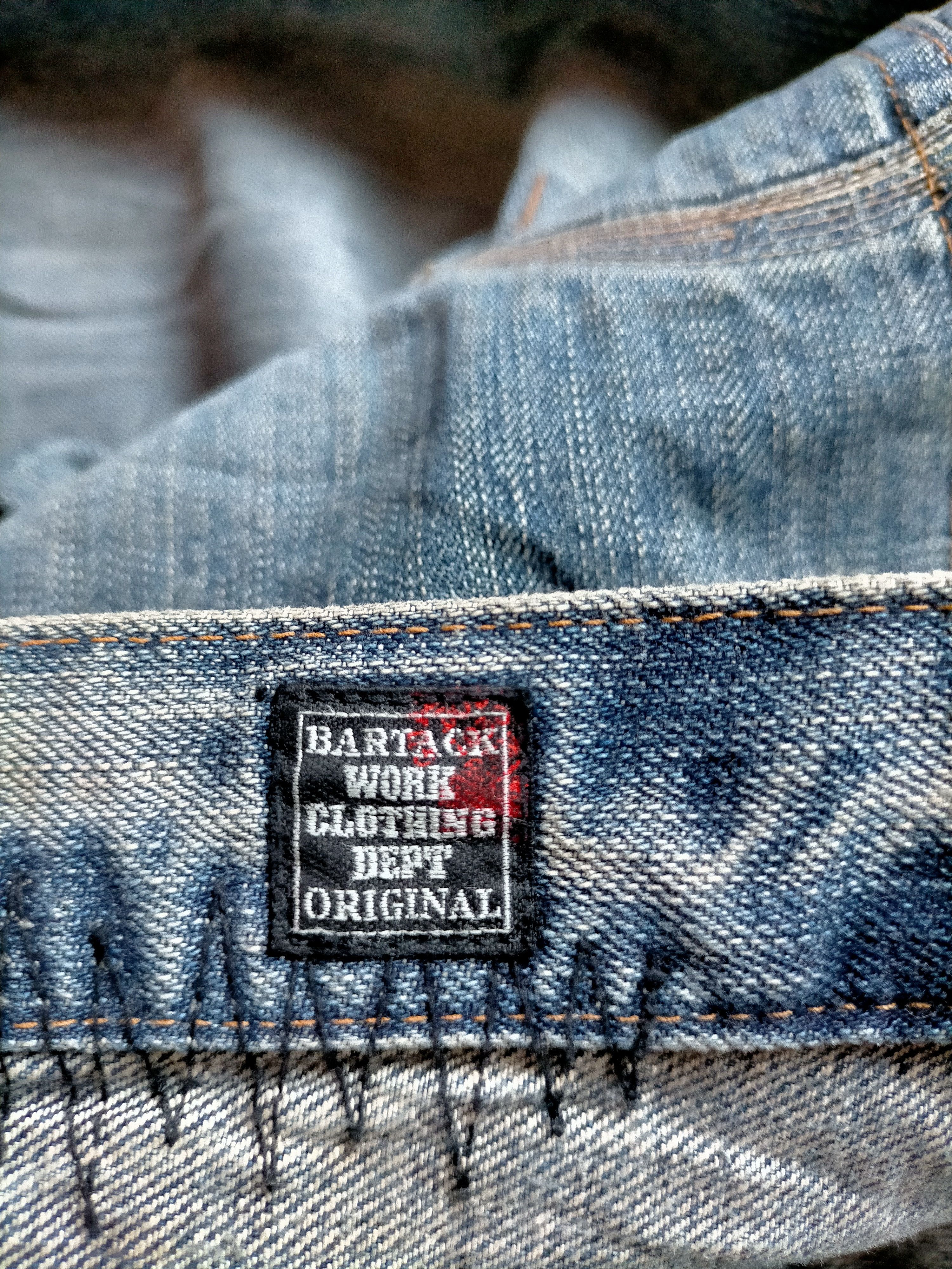 If Six Was Nine Bartack Denim Distressed Patch work Pants Size US 33 - 16 Thumbnail