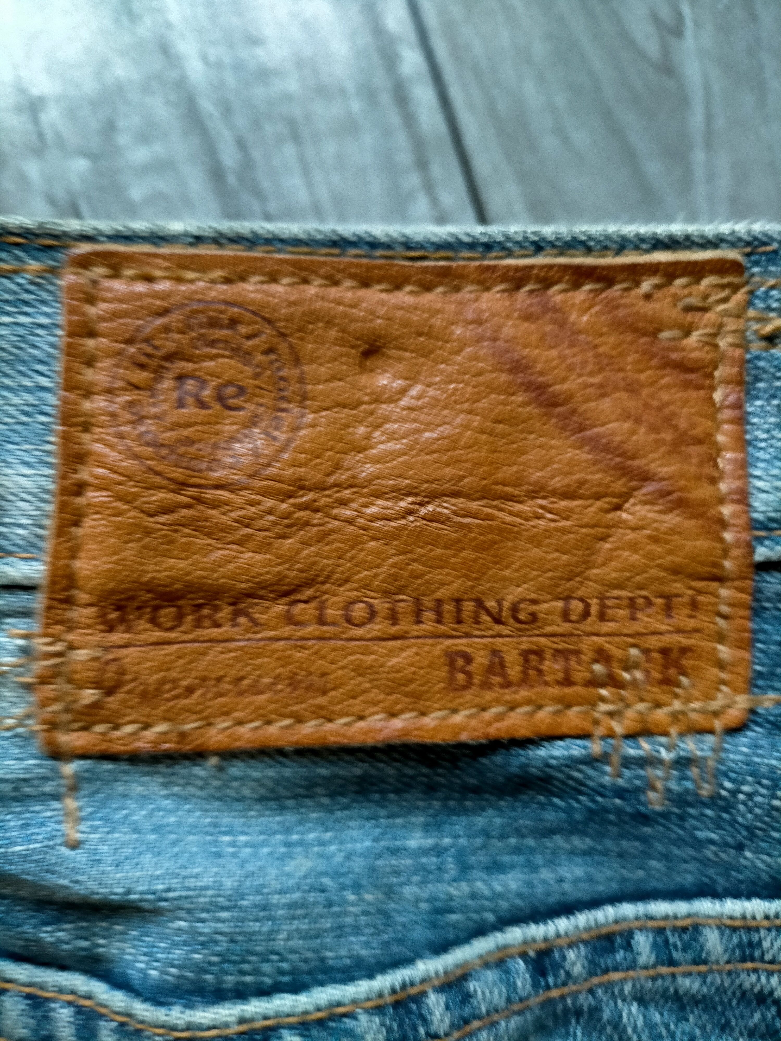 If Six Was Nine Bartack Denim Distressed Patch work Pants Size US 33 - 15 Thumbnail