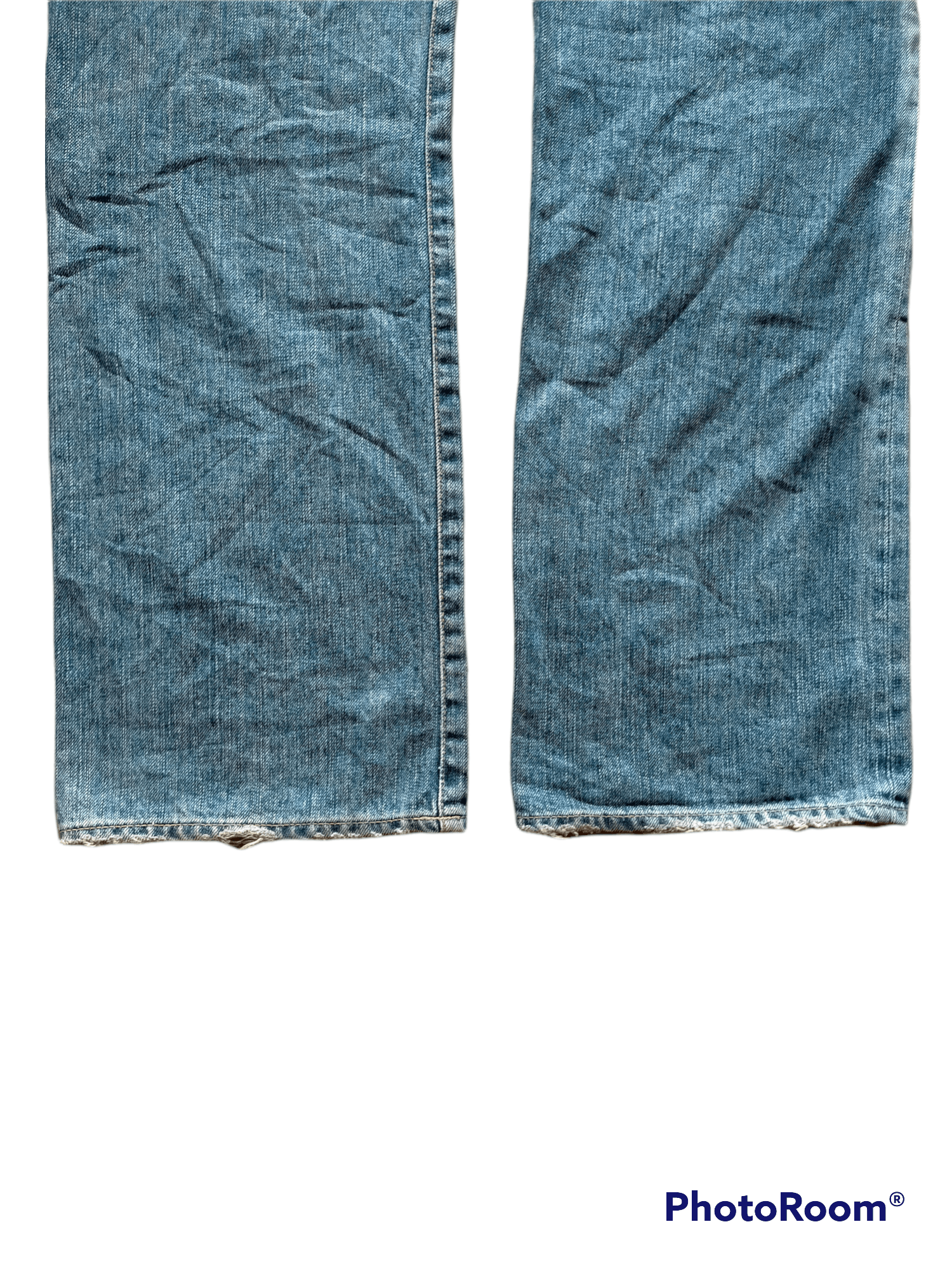 If Six Was Nine Bartack Denim Distressed Patch work Pants Size US 33 - 13 Thumbnail