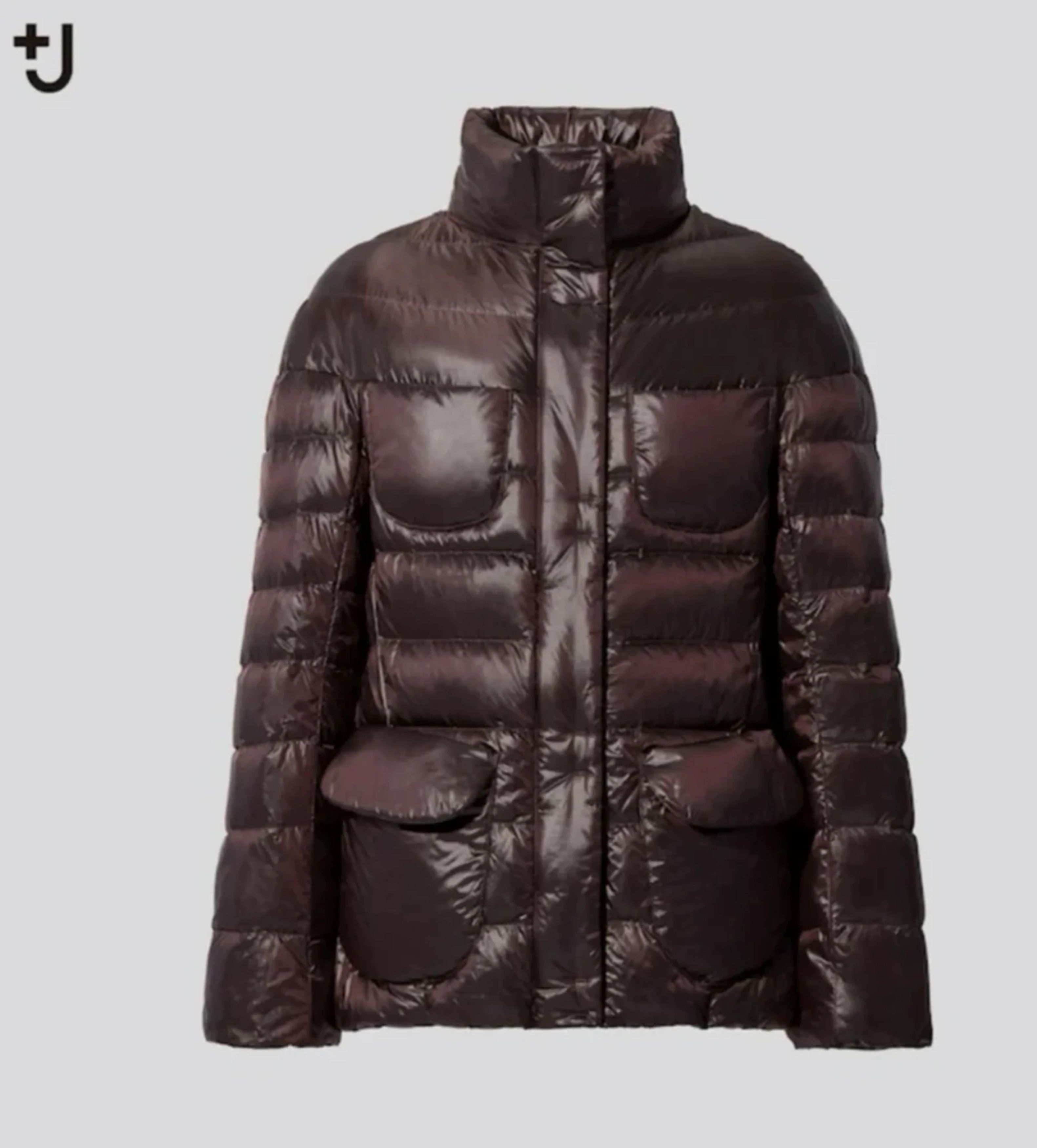 image of Jil Sander Ultra Light Down Jacket Designer Limited Edition in Wine, Men's (Size Small)