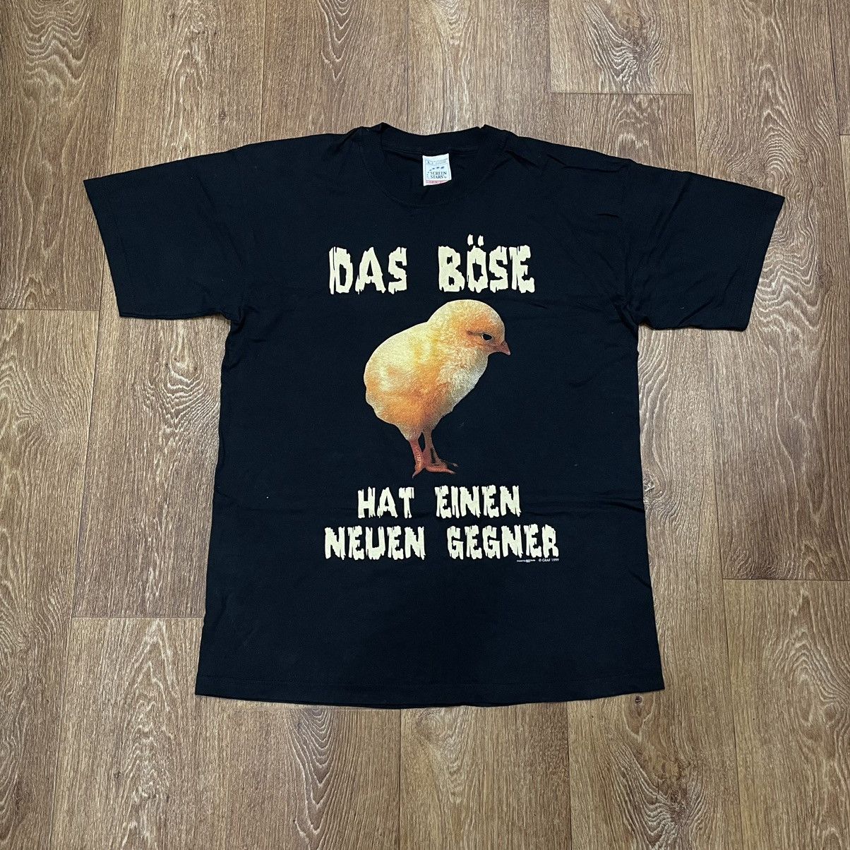 Vintage Vintage 90s Y2K Graphic Humor Tee Streetwear Black Boxy L Size US L / EU 52-54 / 3 - 1 Thumbnail