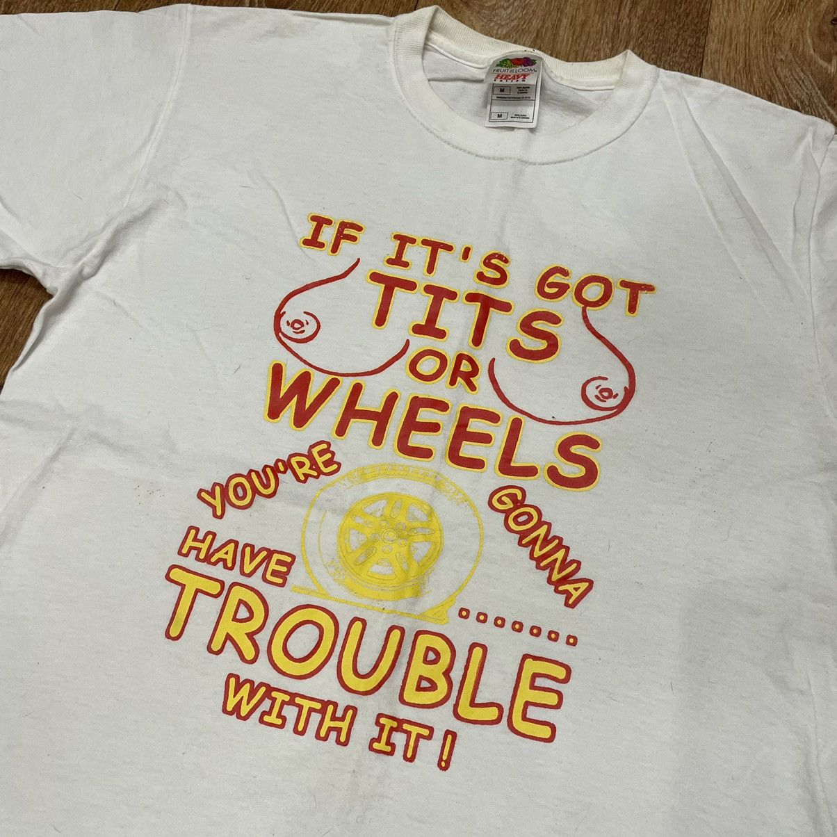 Vintage Vintage Y2K Sun Faded Graphic Tee Humor Print Grunge Slim M Size US M / EU 48-50 / 2 - 4 Thumbnail