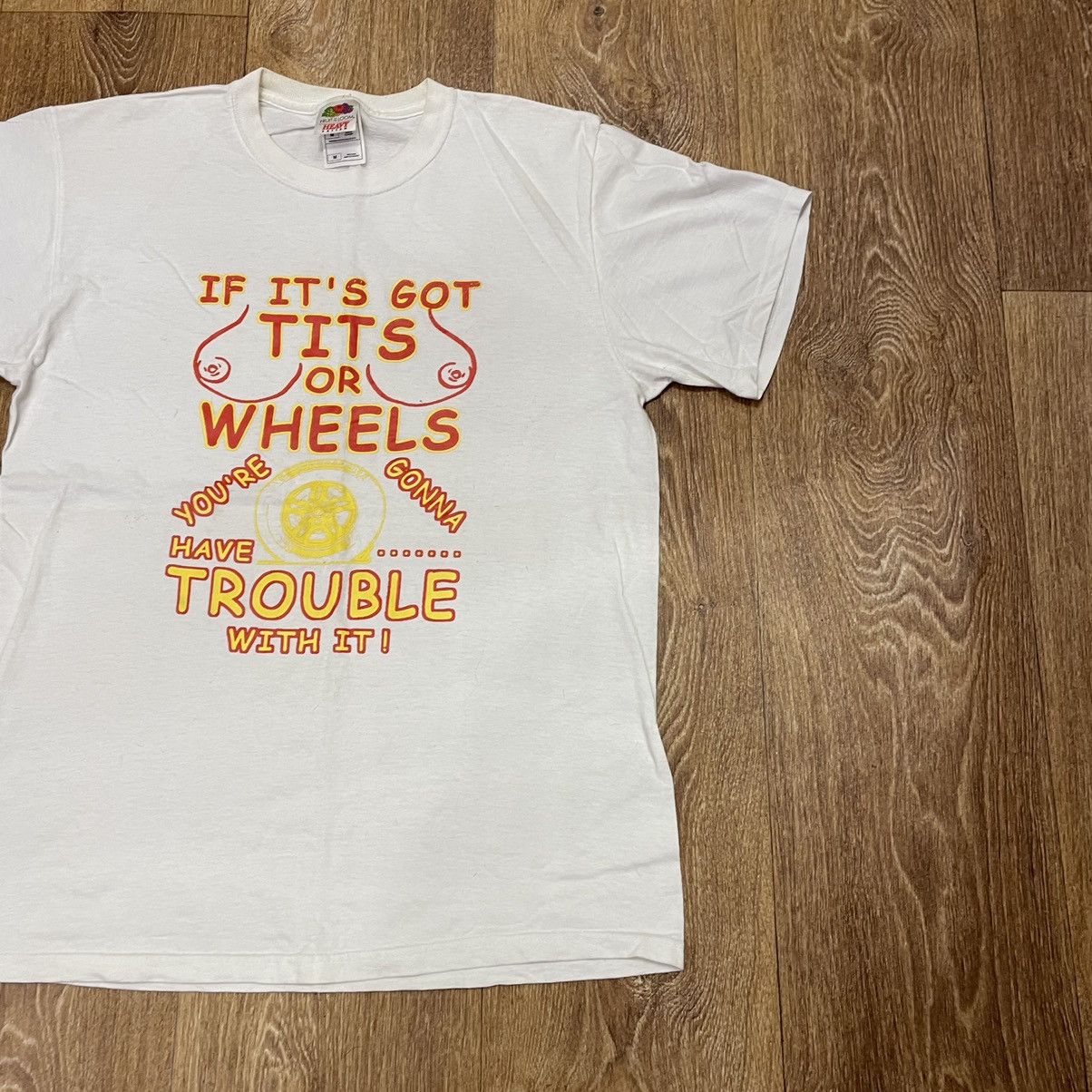 Vintage Vintage Y2K Sun Faded Graphic Tee Humor Print Grunge Slim M Size US M / EU 48-50 / 2 - 3 Thumbnail