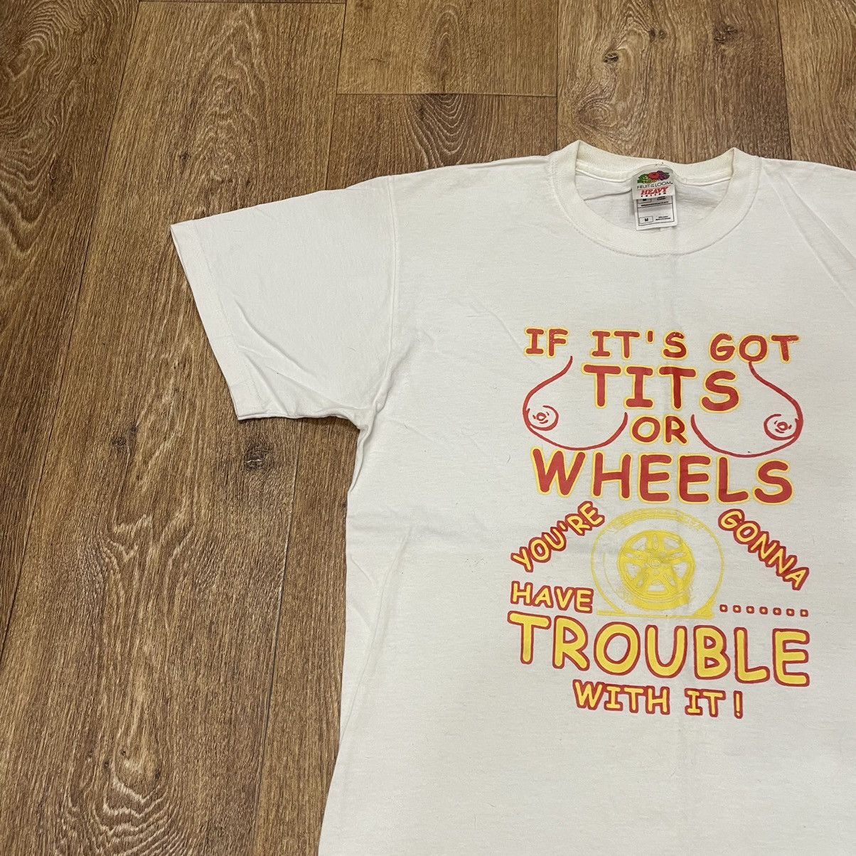 Vintage Vintage Y2K Sun Faded Graphic Tee Humor Print Grunge Slim M Size US M / EU 48-50 / 2 - 2 Thumbnail