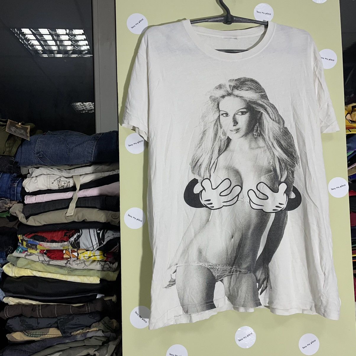 Vintage Vintage Y2K Sun Faded Graphic Tee Oversized Cream Swag M Size US M / EU 48-50 / 2 - 4 Thumbnail