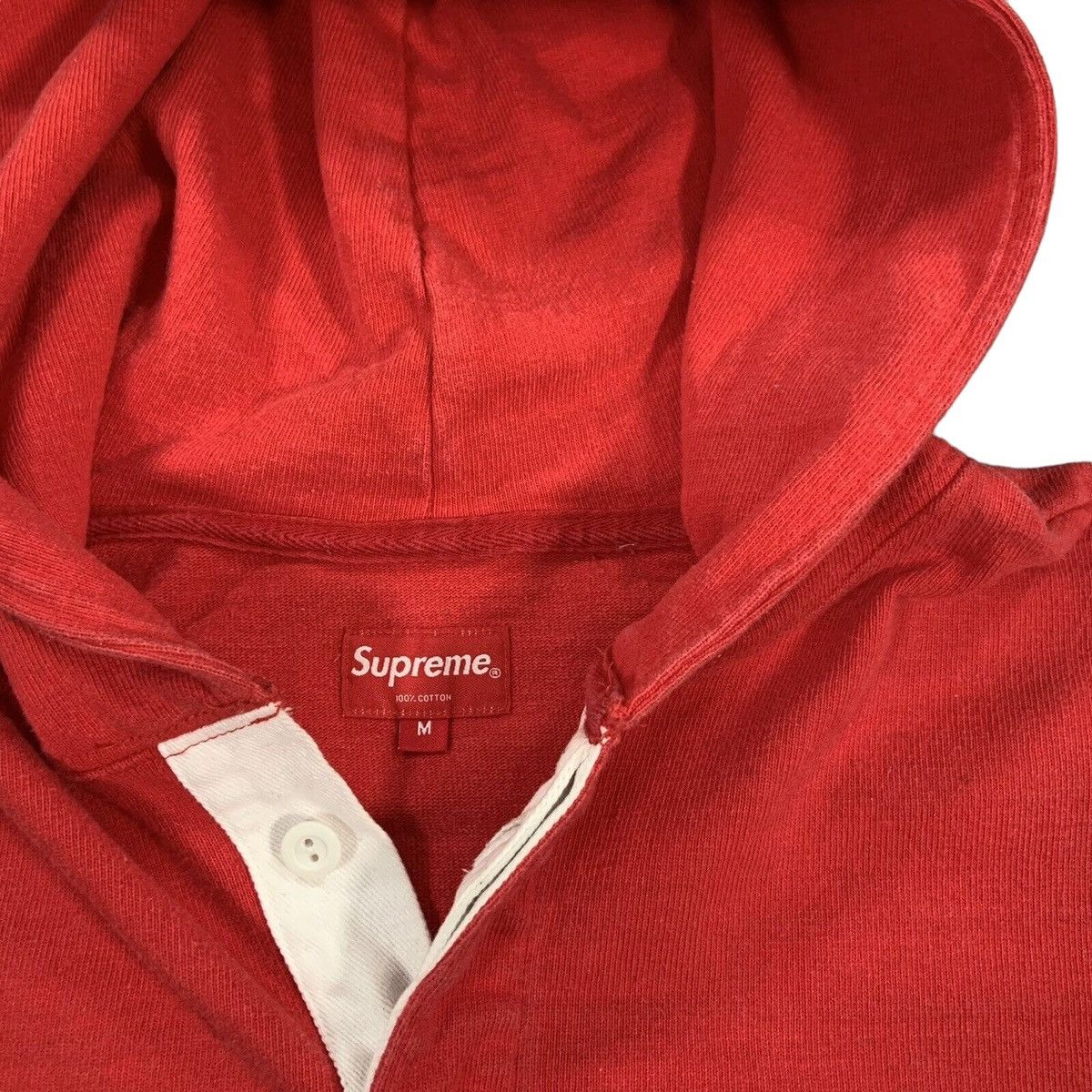Supreme Supreme Arabic Red Green Striped Hooded Rugby Sweatshirt Size US M / EU 48-50 / 2 - 3 Thumbnail