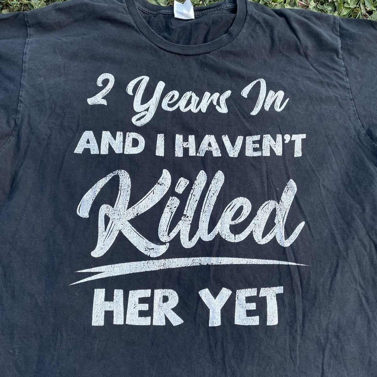 Vintage Vintage Y2K Graphic Tee Humor Print Faded Black Single Stitc Size US L / EU 52-54 / 3 - 4 Thumbnail