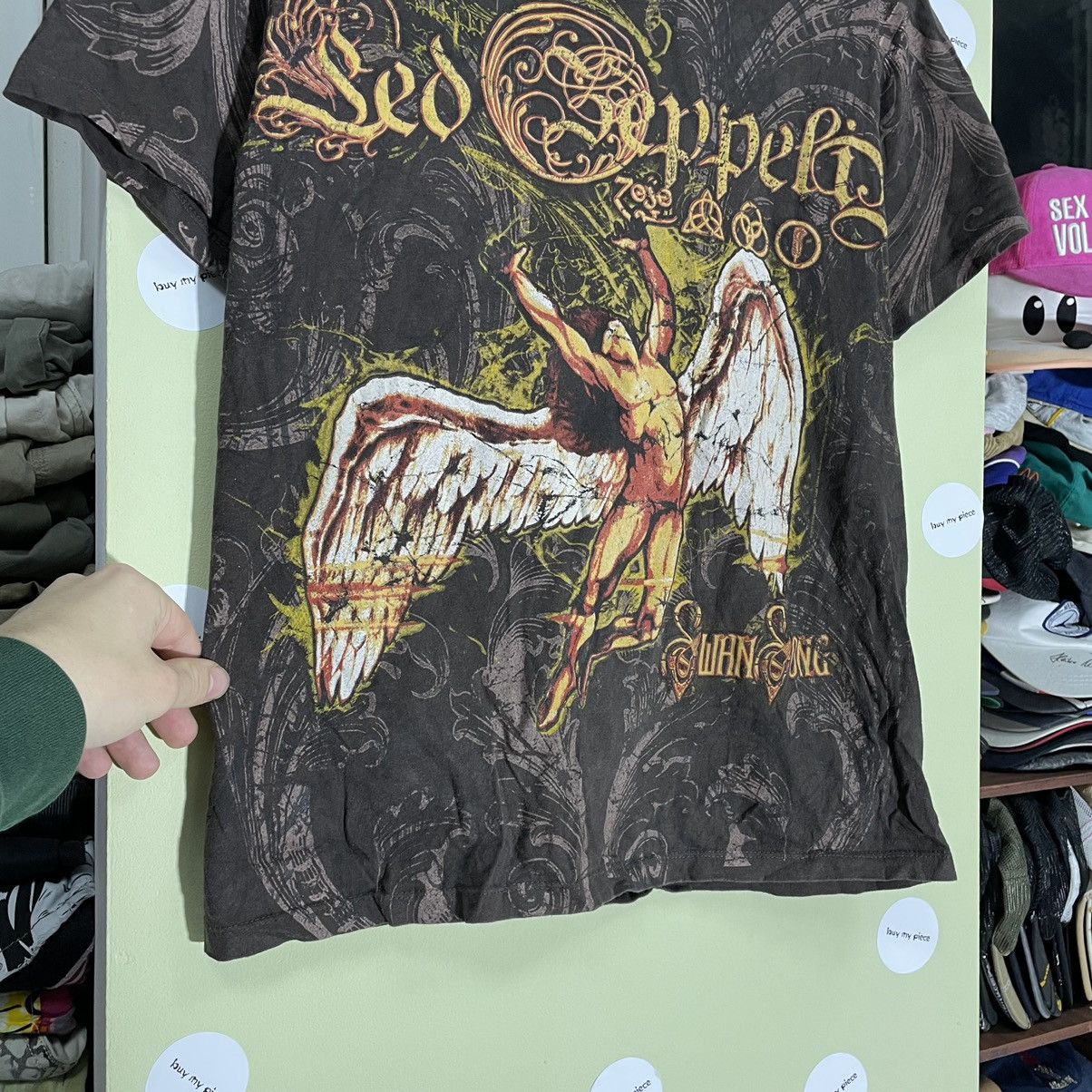 Vintage Vintage Y2K Led Zeppelin Sun Faded Graphic Tee Grunge Slim M Size US M / EU 48-50 / 2 - 5 Thumbnail