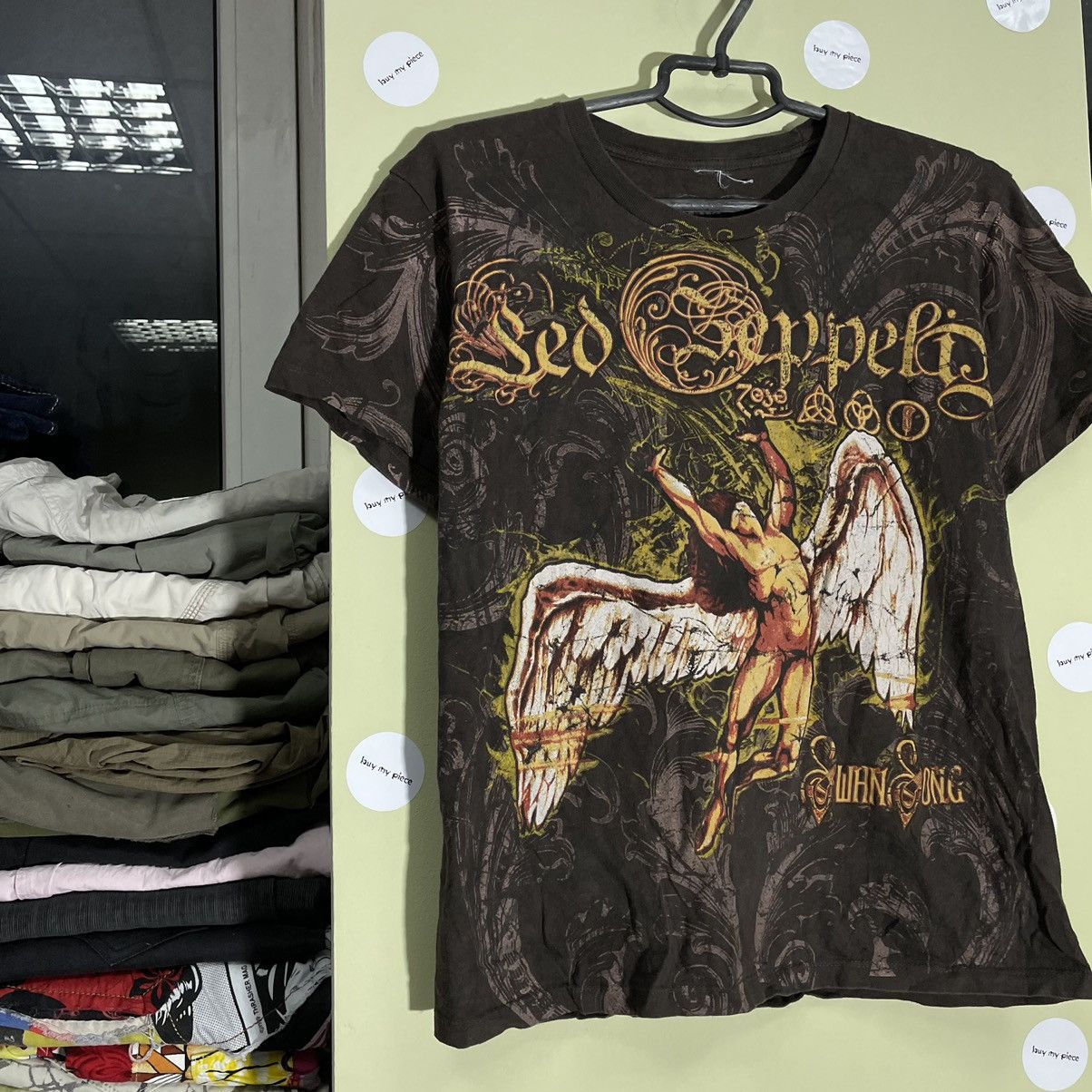 Vintage Vintage Y2K Led Zeppelin Sun Faded Graphic Tee Grunge Slim M Size US M / EU 48-50 / 2 - 3 Thumbnail