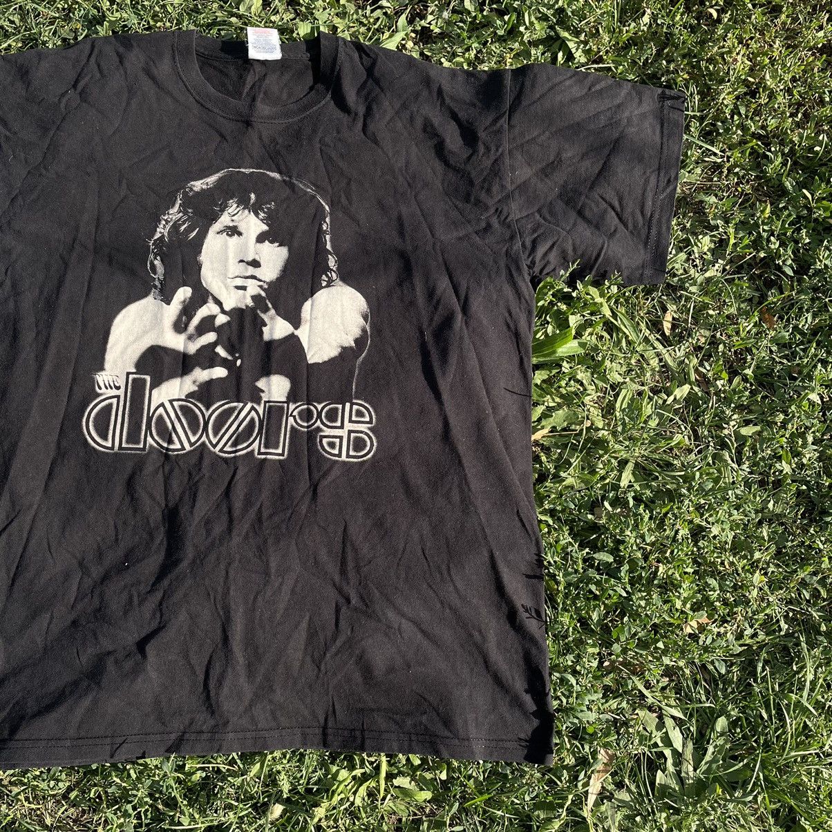 Vintage Vintage Y2K Doors Graphic Band Tee Grunge Streetwear Baggy M Size US M / EU 48-50 / 2 - 2 Thumbnail