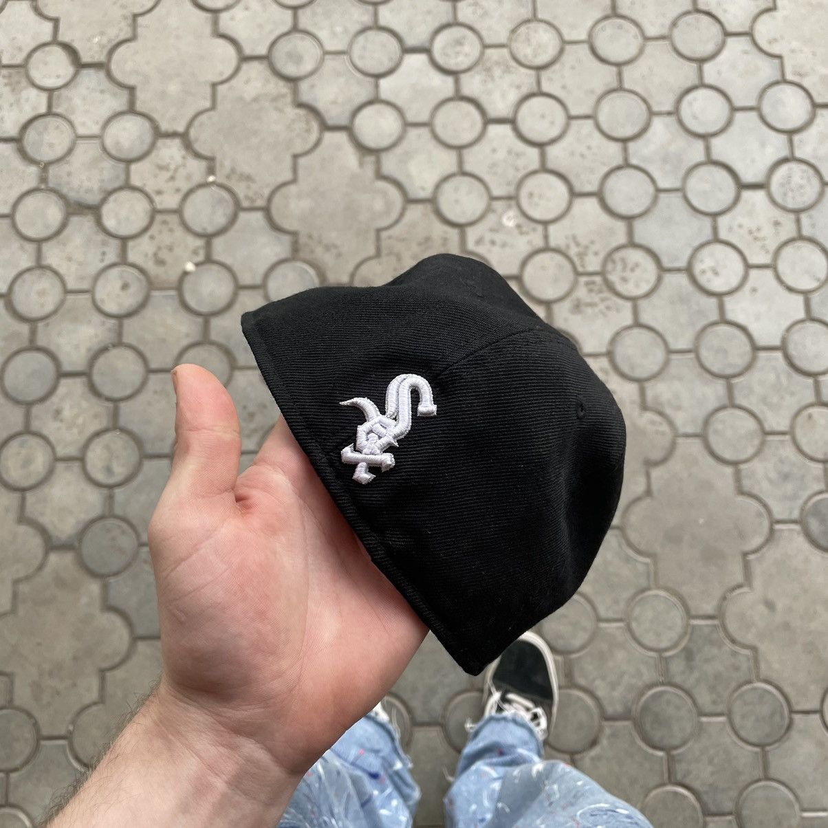 Vintage Vintage 90s Chicago White Sox Snapback Hat Starter Rave OS Size ONE SIZE - 4 Thumbnail