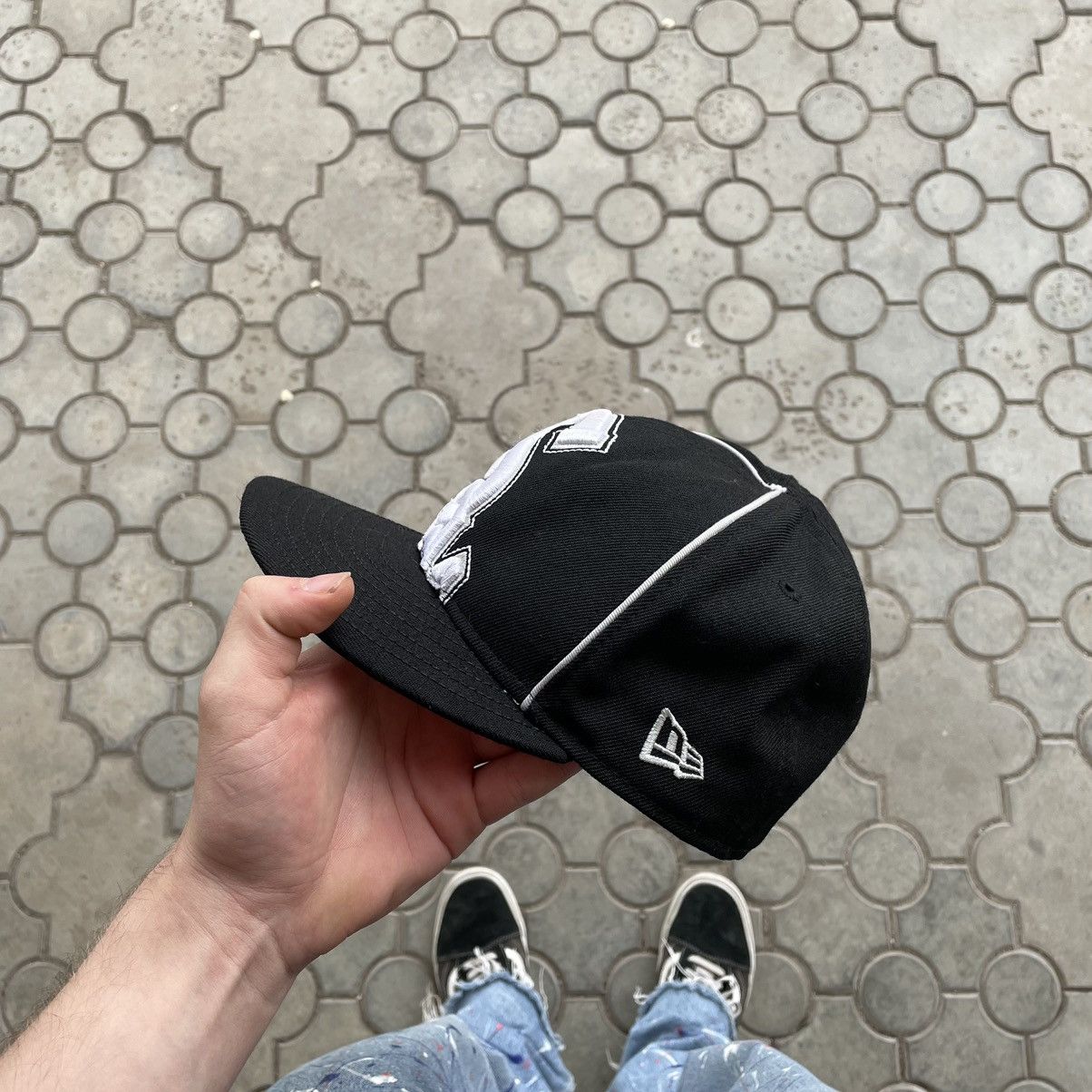 Vintage Vintage 90s Chicago White Sox Snapback Hat Starter Rave OS Size ONE SIZE - 3 Thumbnail