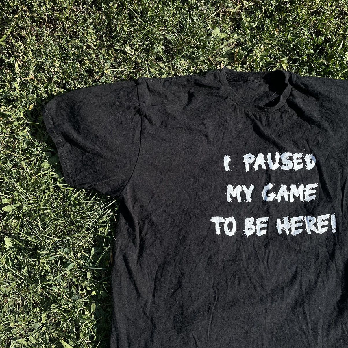Vintage Vintage Y2K Paused My Game Graphic Tee Humor Streetwear L Size US L / EU 52-54 / 3 - 3 Thumbnail