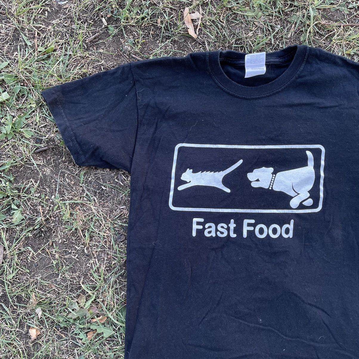 Vintage Vintage 90s Graphic Tee Fast Food Humor Skate Streetwear M Size US M / EU 48-50 / 2 - 2 Thumbnail