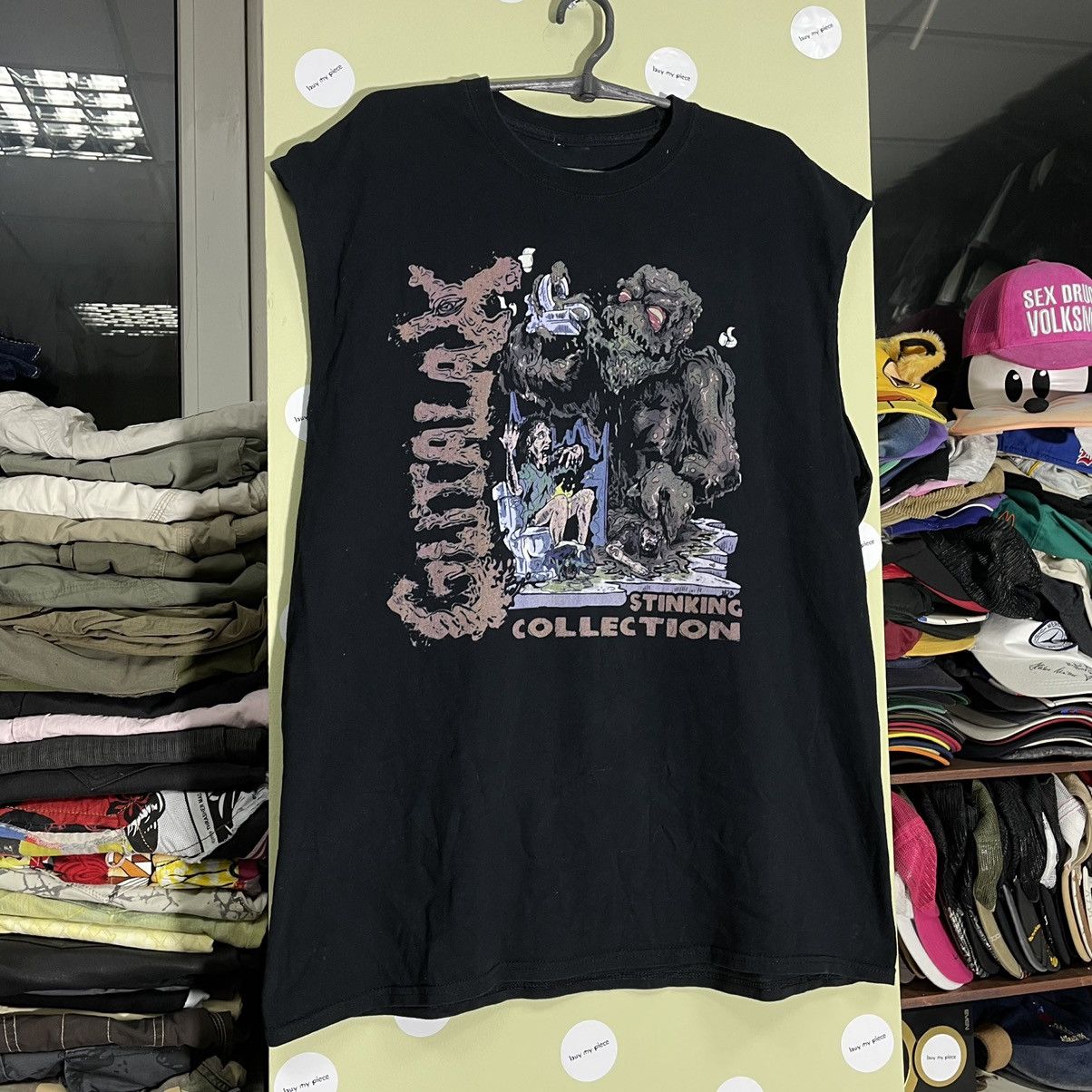Vintage Vintage Y2K Horror Graphic Tee Sun Faded Grunge Skulls L Size US L / EU 52-54 / 3 - 3 Thumbnail