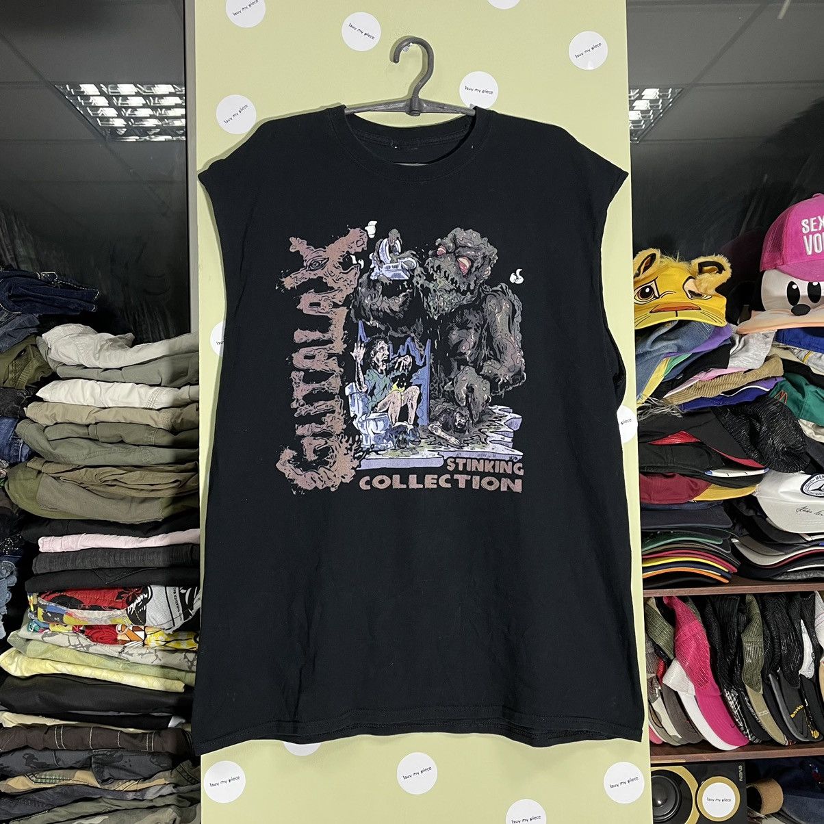 Vintage Vintage Y2K Horror Graphic Tee Sun Faded Grunge Skulls L Size US L / EU 52-54 / 3 - 1 Thumbnail