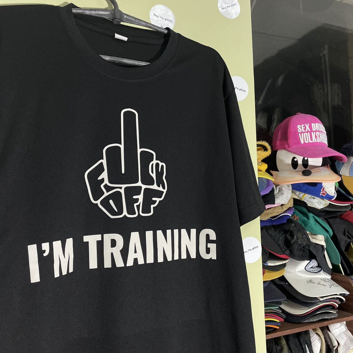 Vintage Vintage 90s ADULT Off Tee Fuck Middle Finger XL Size US XL / EU 56 / 4 - 5 Thumbnail