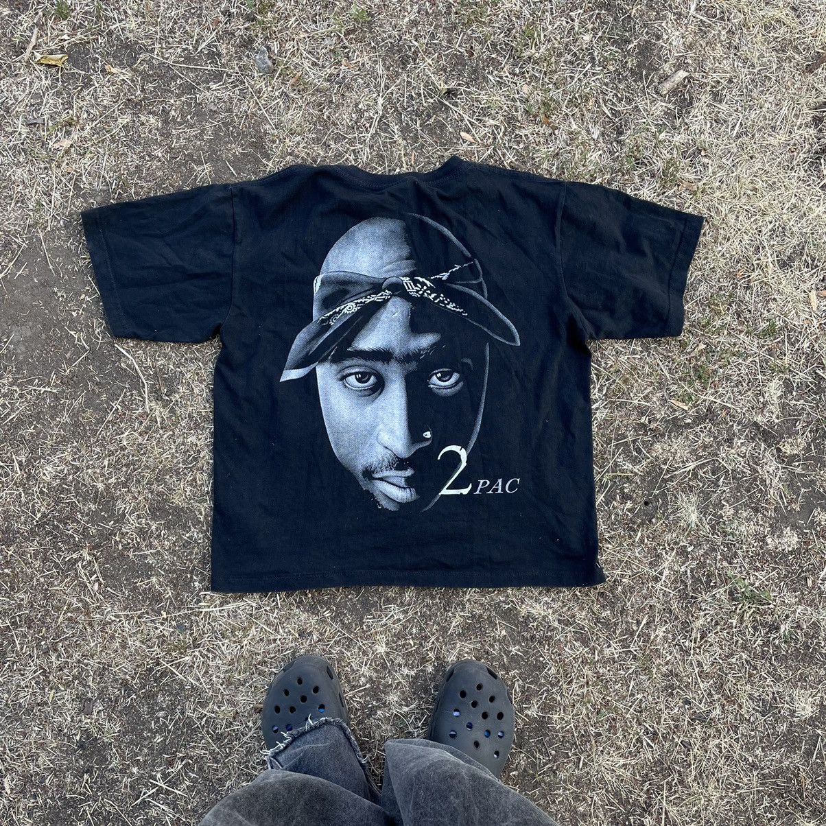 Vintage Vintage 90s 2Pac Graphic Tee Hip Hop Streetwear Archive M Size US M / EU 48-50 / 2 - 6 Thumbnail